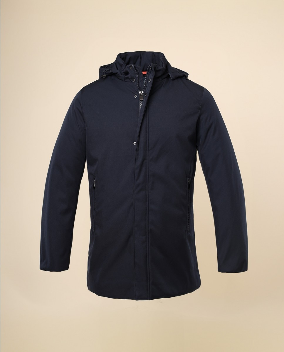 Chaqueta de hombre 100% poliéster en azul oscuro - Wickett Jones - Azul marino Azul marino-6