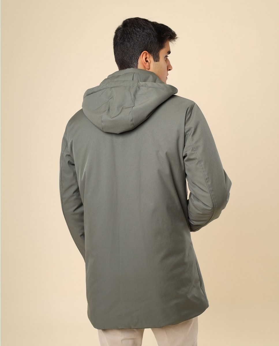 Imagen 2 de Chaqueta de hombre 100% poliéster en - Wickett Jones - Verde oscuro Verde oscuro