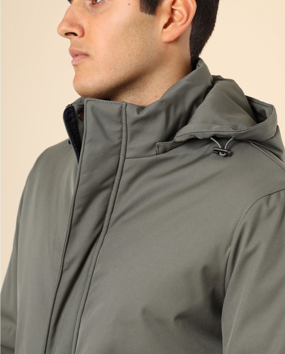Imagen 3 de Chaqueta de hombre 100% poliéster en - Wickett Jones - Verde oscuro Verde oscuro