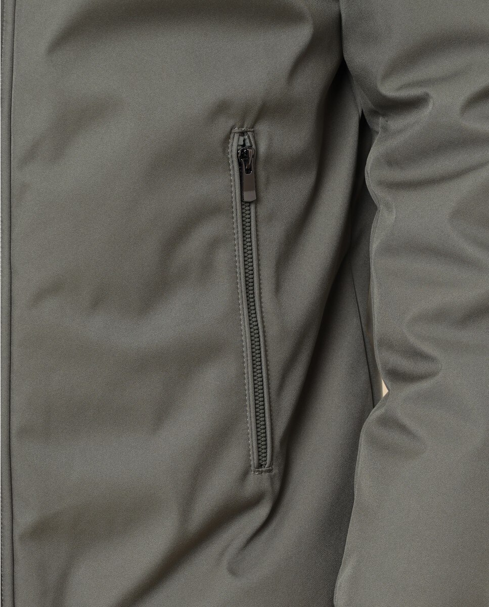 Imagen 4 de Chaqueta de hombre 100% poliéster en - Wickett Jones - Verde oscuro Verde oscuro