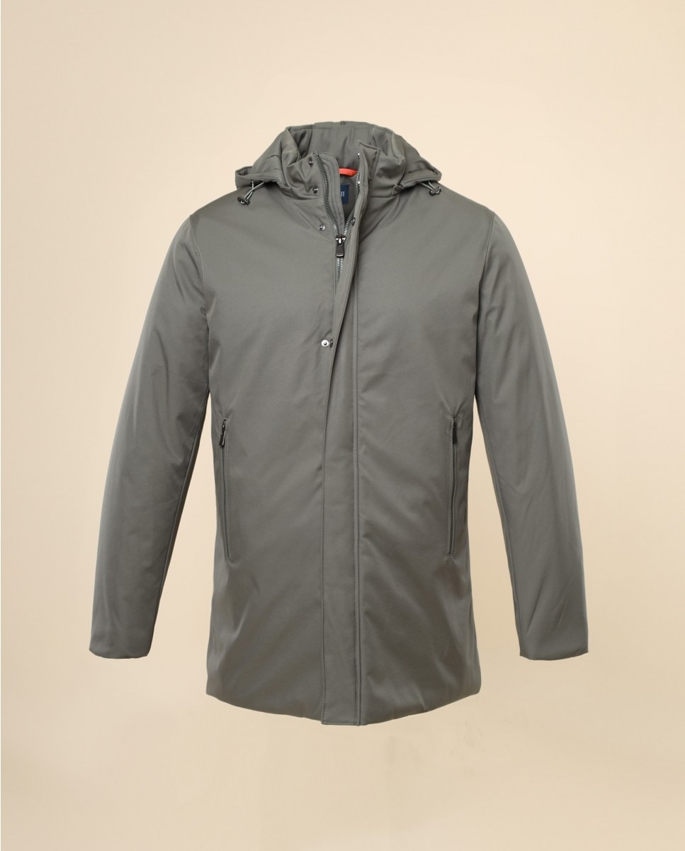 Imagen 6 de Chaqueta de hombre 100% poliéster en - Wickett Jones - Verde oscuro Verde oscuro