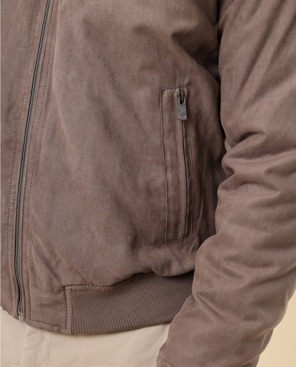Imagen 4 de Chaqueta de hombre 100% poliéster en caqui - Wickett Jones - Kaki Kaki
