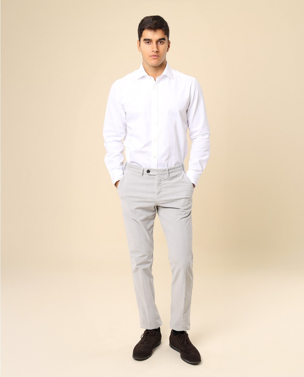 Imagen 0 de Pantalón chino de hombre regular en gris claro Gris claro