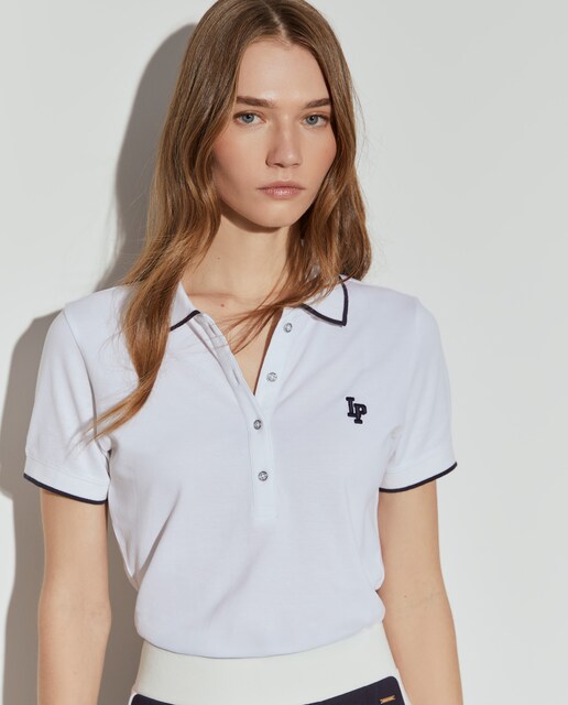 Imagen 0 de Polo de mujer piqué con rayas