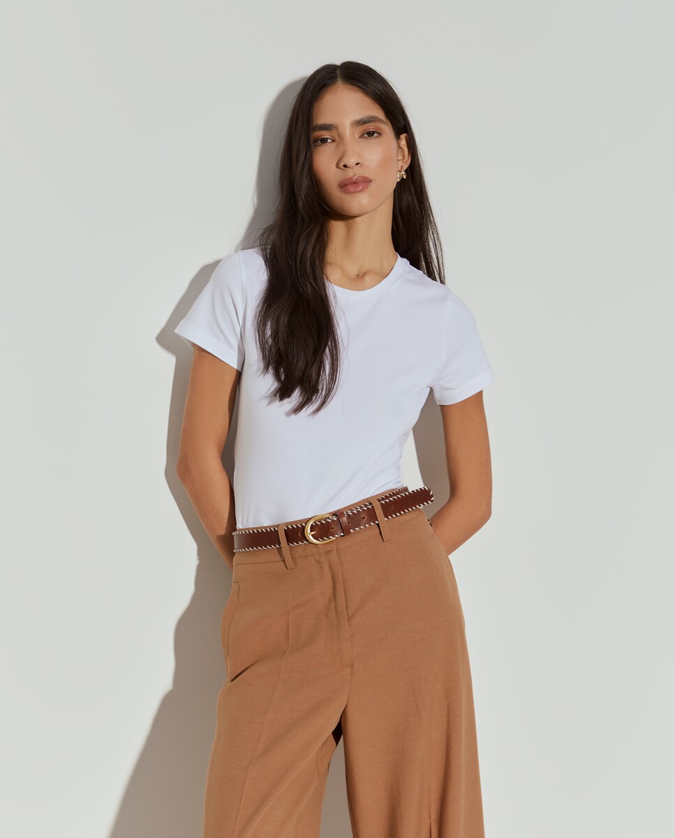 Banksy Women's Short Sleeve T- Pulp Fiction Banana, Black/White, M