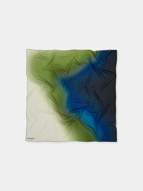 Imagen 0 de Bufanda abstracta de algodón y seda