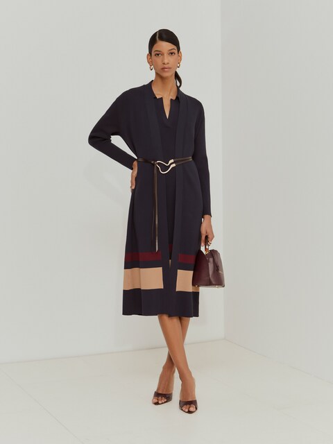 Imagen 0 de Abrigo largo de mujer de punto