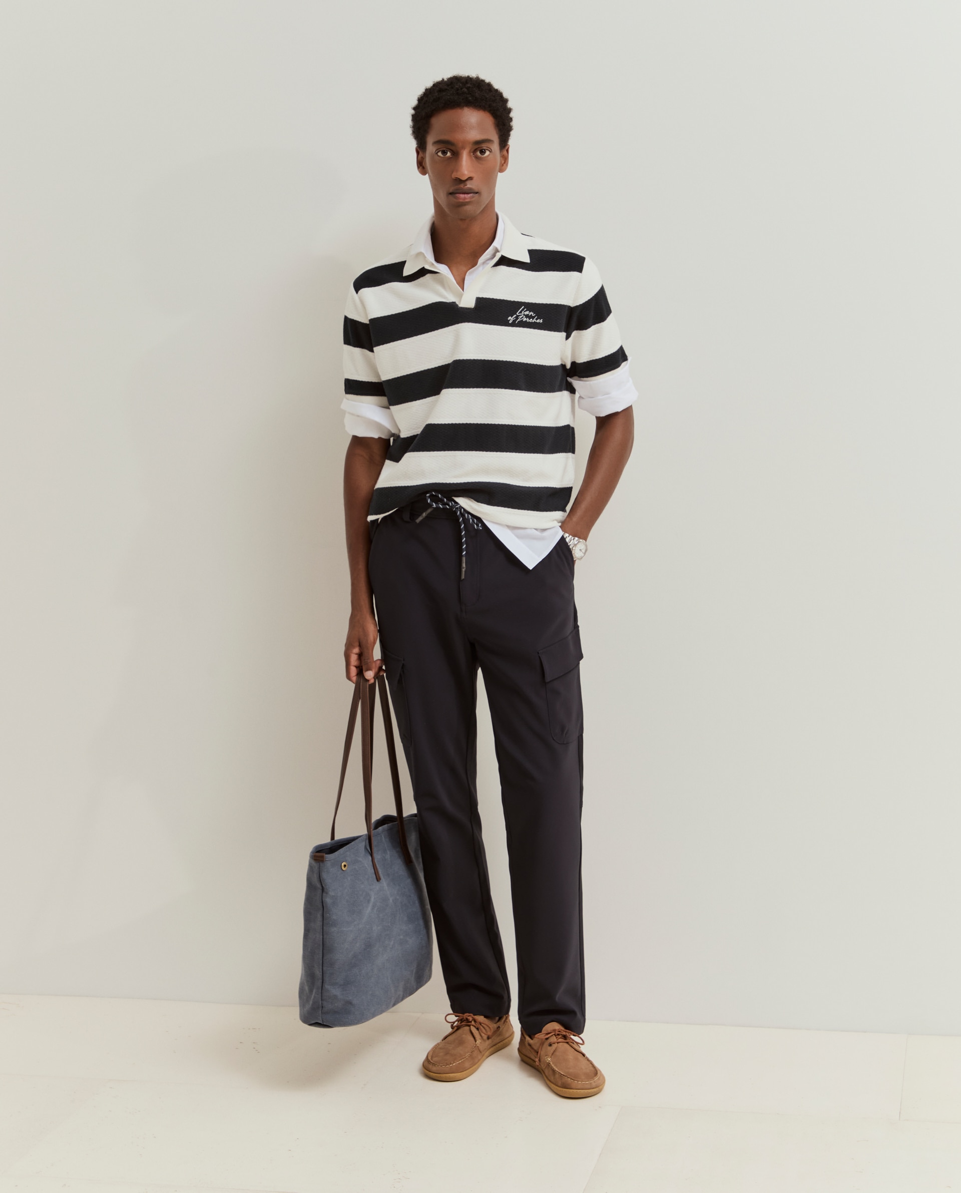 Lion of Porches - Pantalones de hombre cargo de corte regular.