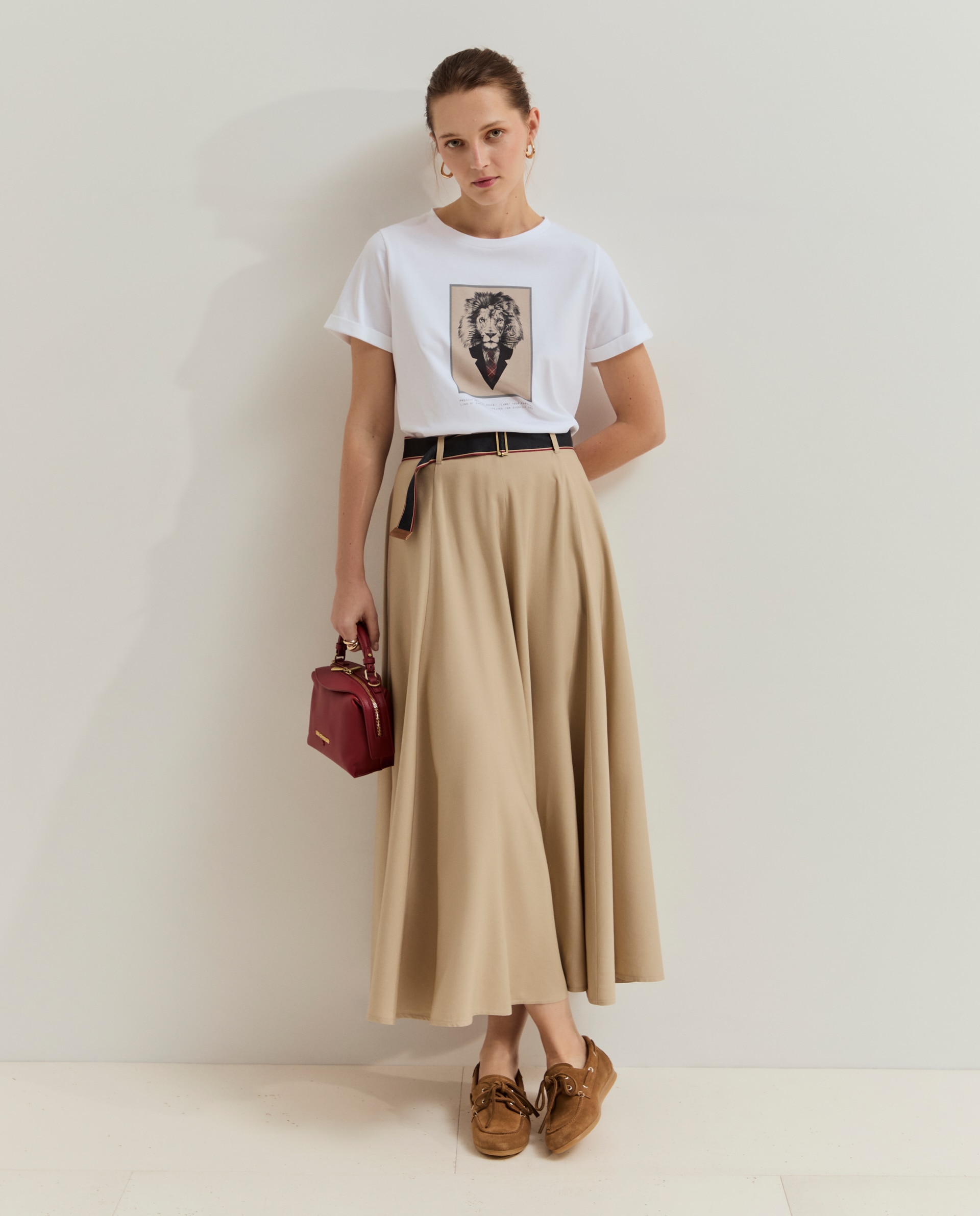 Imagem 0 de T-shirt com estampado leão