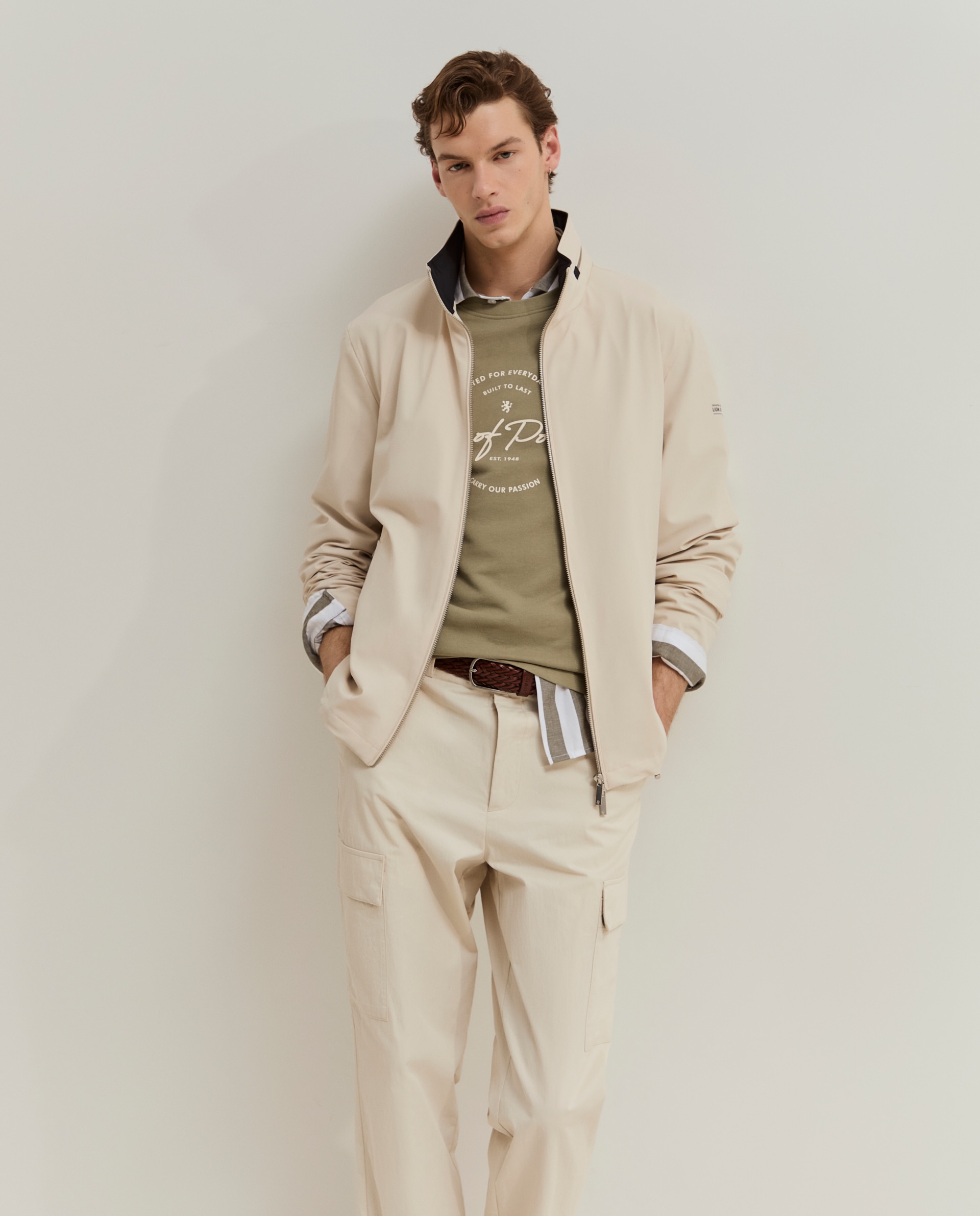 Lion of Porches - Chaqueta de hombre en tejido técnico.