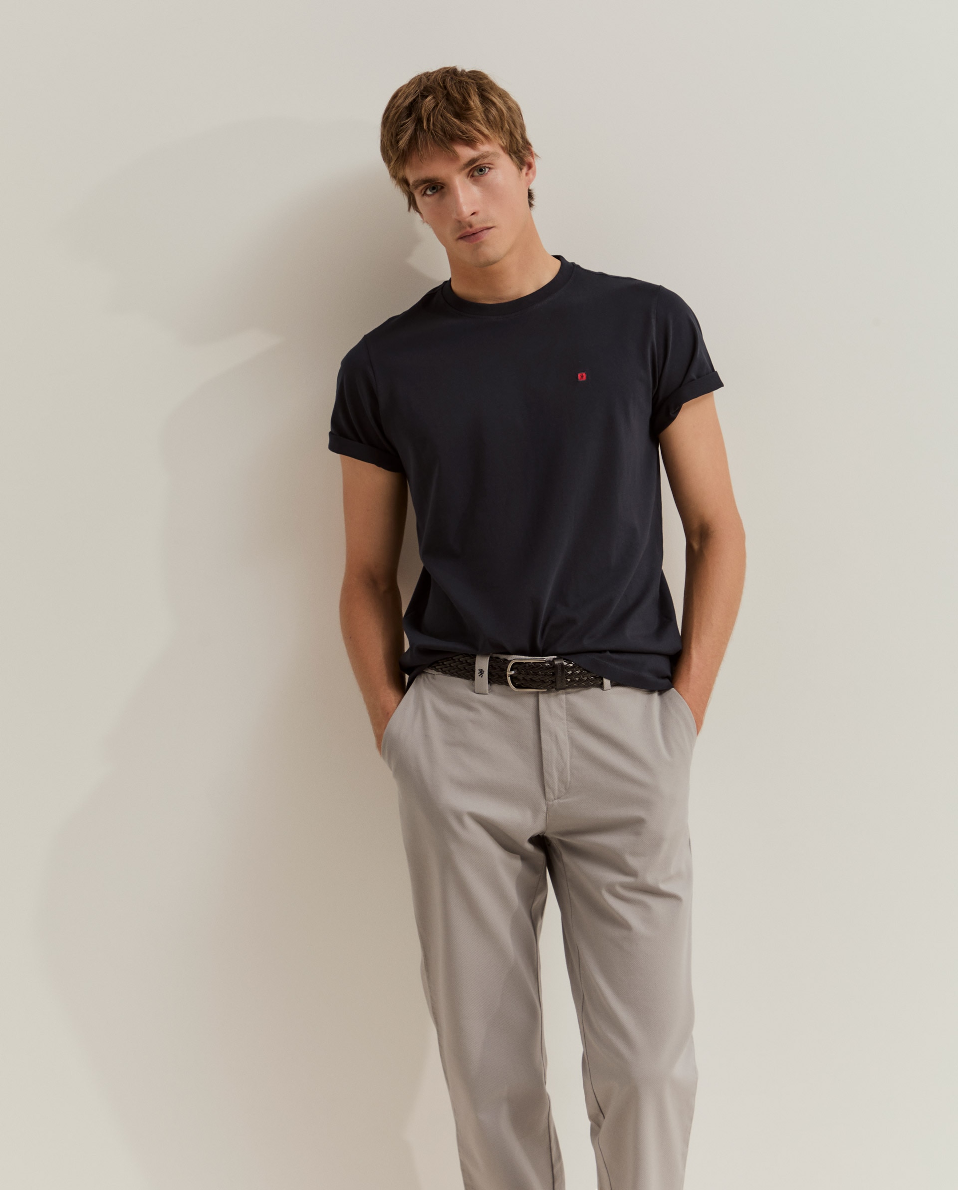 Pantalones chinos de hombre de algodón - Lion of Porches - Gris Gris-2