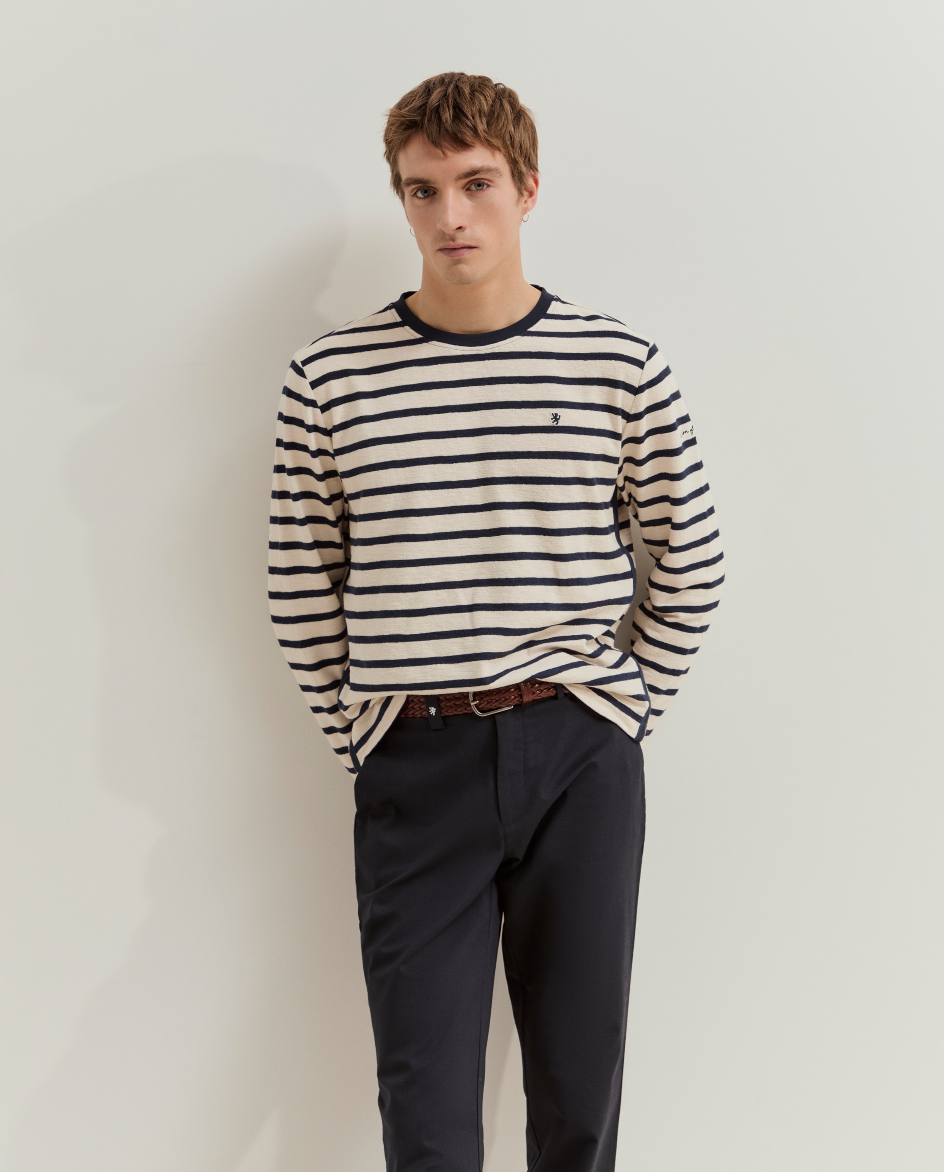 Pantalones chinos de hombre de algodón - Lion of Porches - Azul marino Azul marino-2