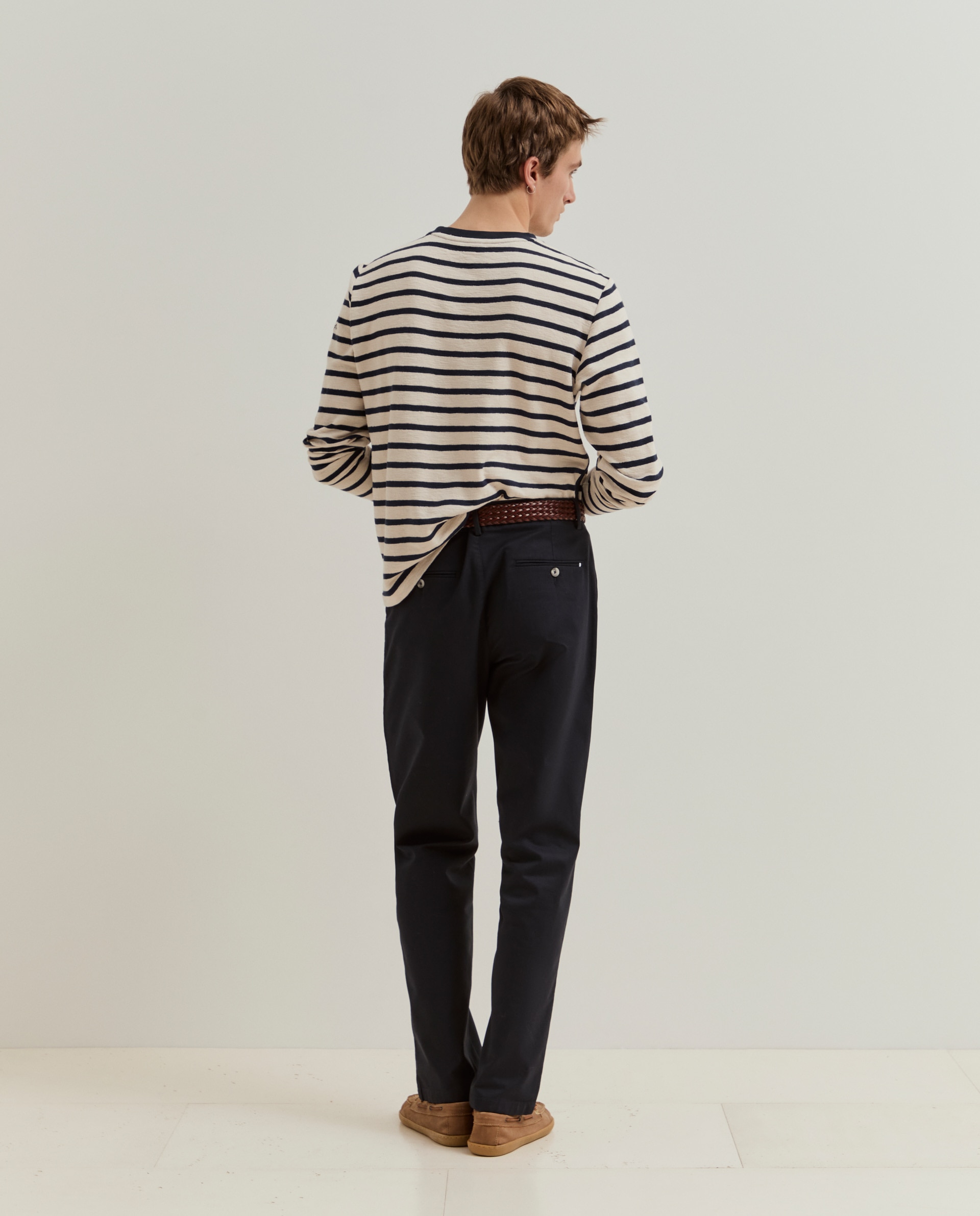 Pantalones chinos de hombre de algodón - Lion of Porches - Azul marino Azul marino-3