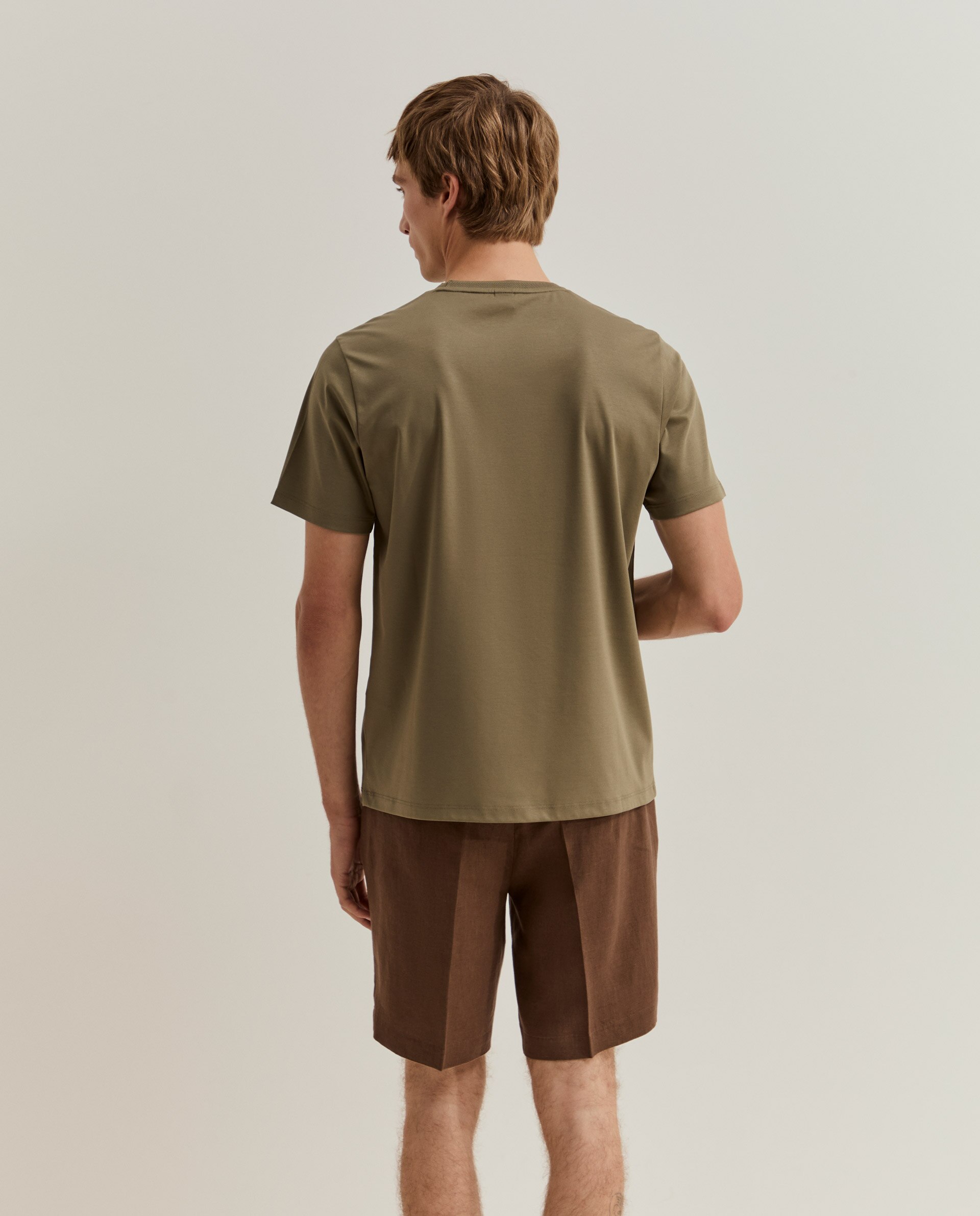 Camiseta de manga corta de hombre en algodón - Lion of Porches - Verde Verde-3