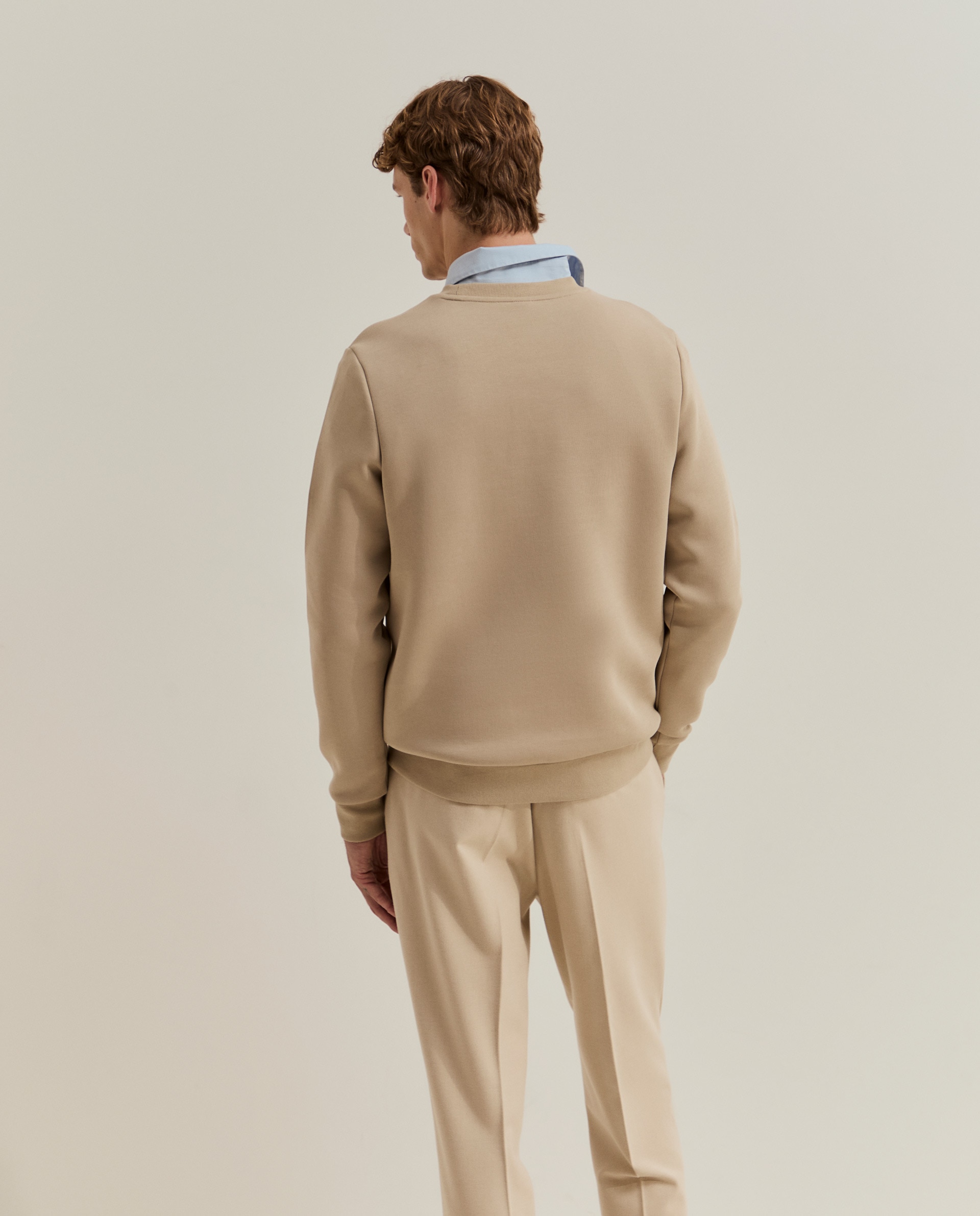 Sudadera de hombre con logo - Lion of Porches - Beige Beige-3