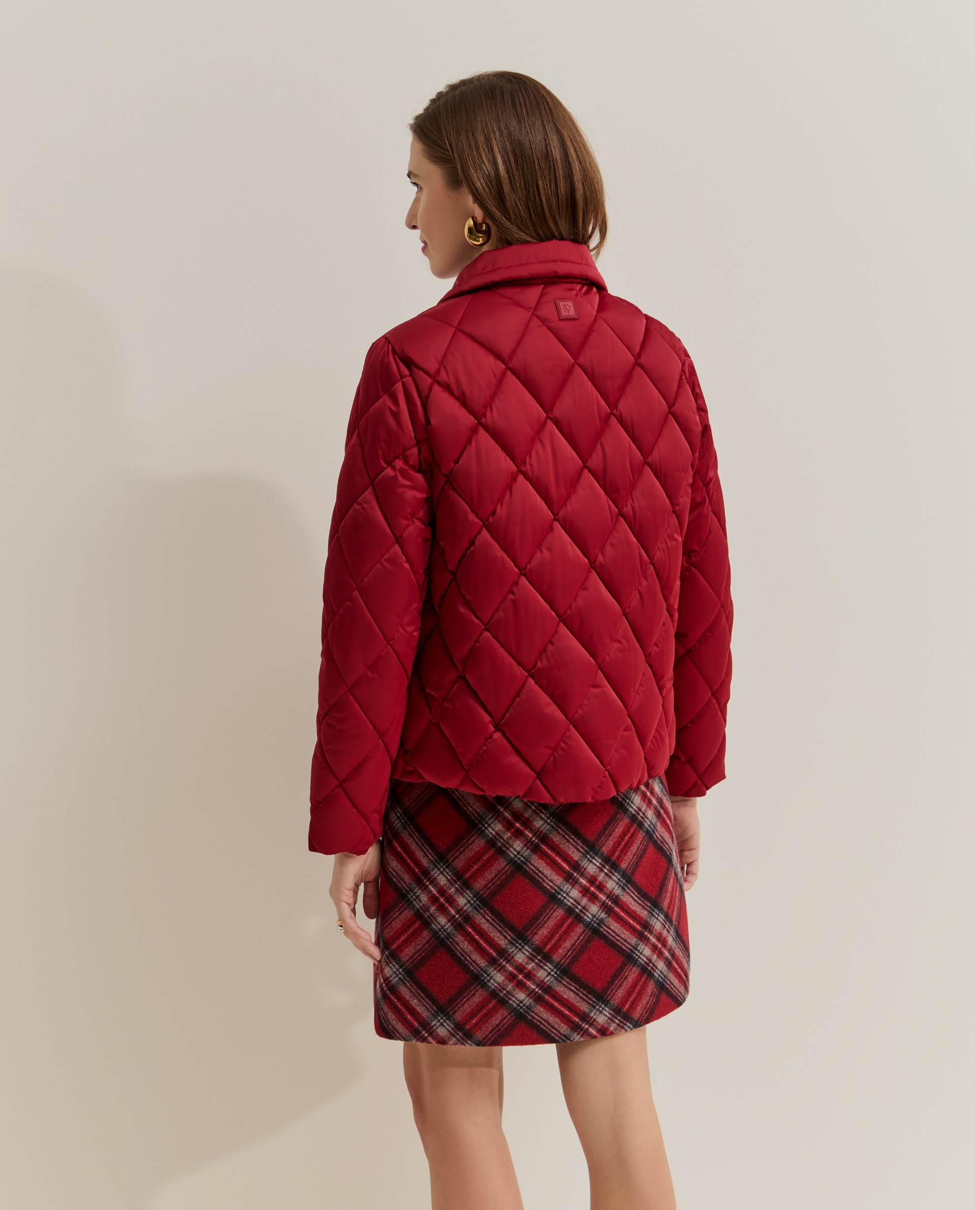 Chaqueta de mujer acolchoada - Lion of Porches - Rojo Rojo-3