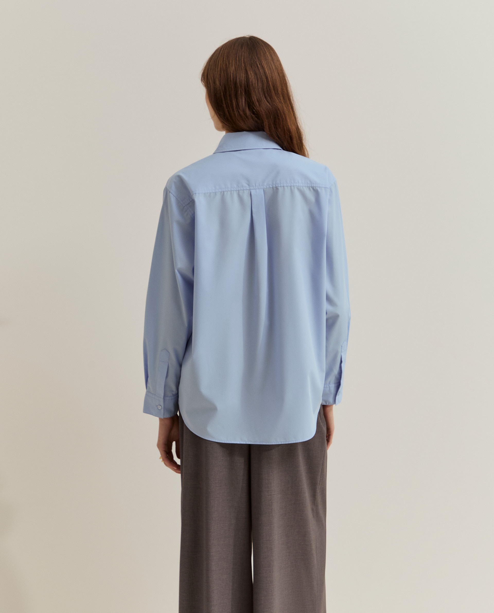 Camisa de mujer con lazo - Lion of Porches - Azul Azul-3