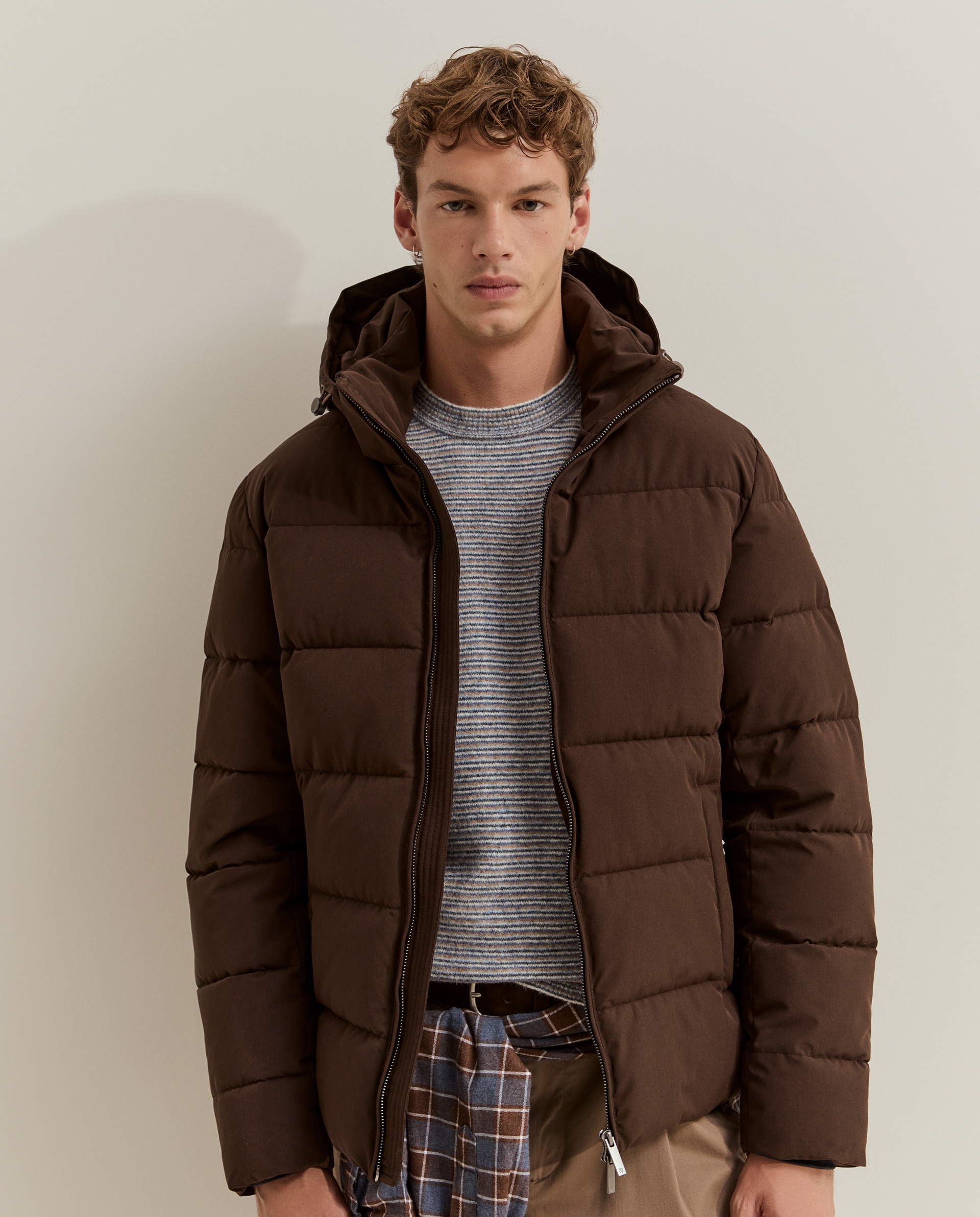 Imagen 2 de Chaqueta acolchada de hombre repelente al agua - Lion of Porches - Marrón Marrón