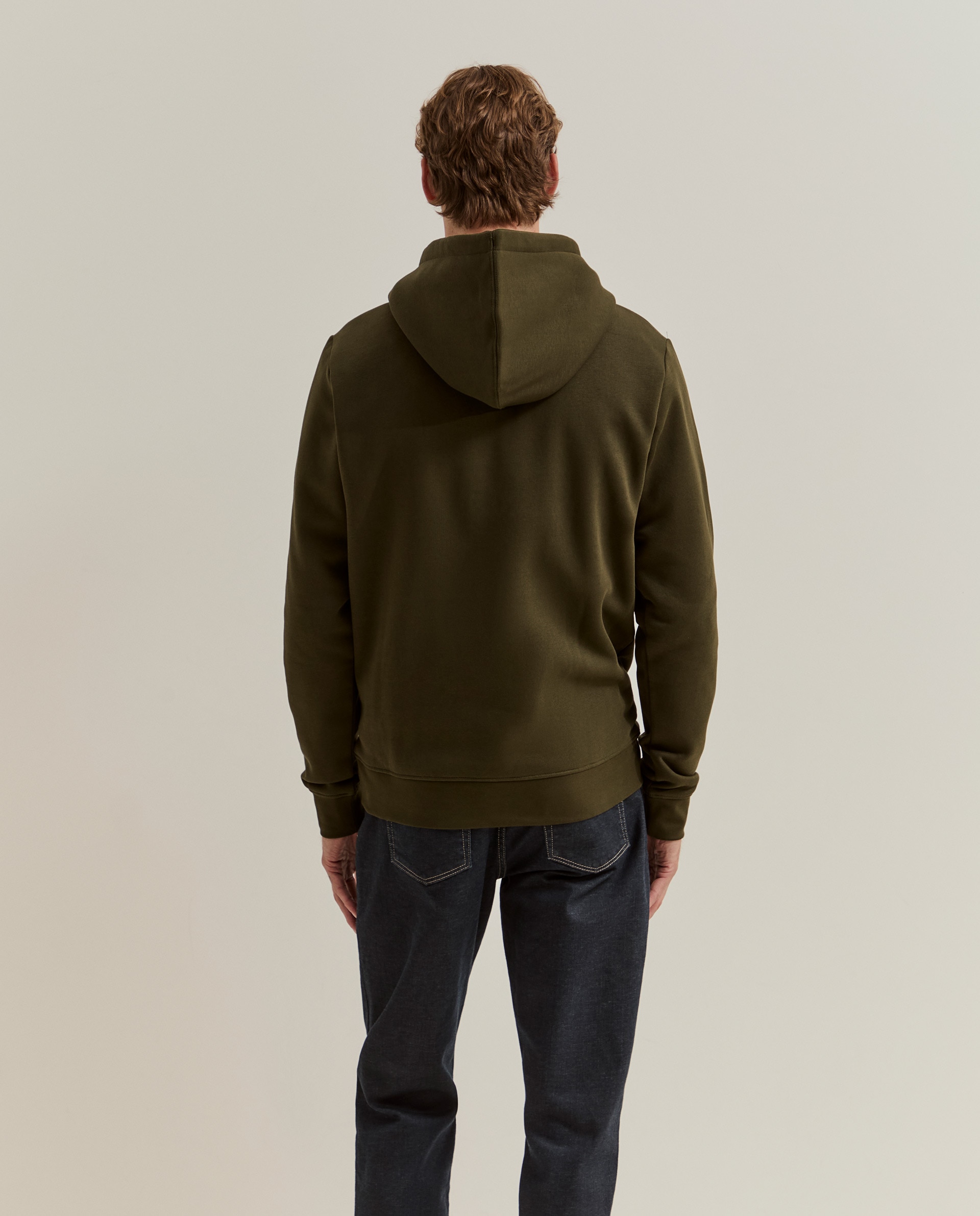 Sudadera de hombre con capucha en - Lion of Porches - Verde Verde-3