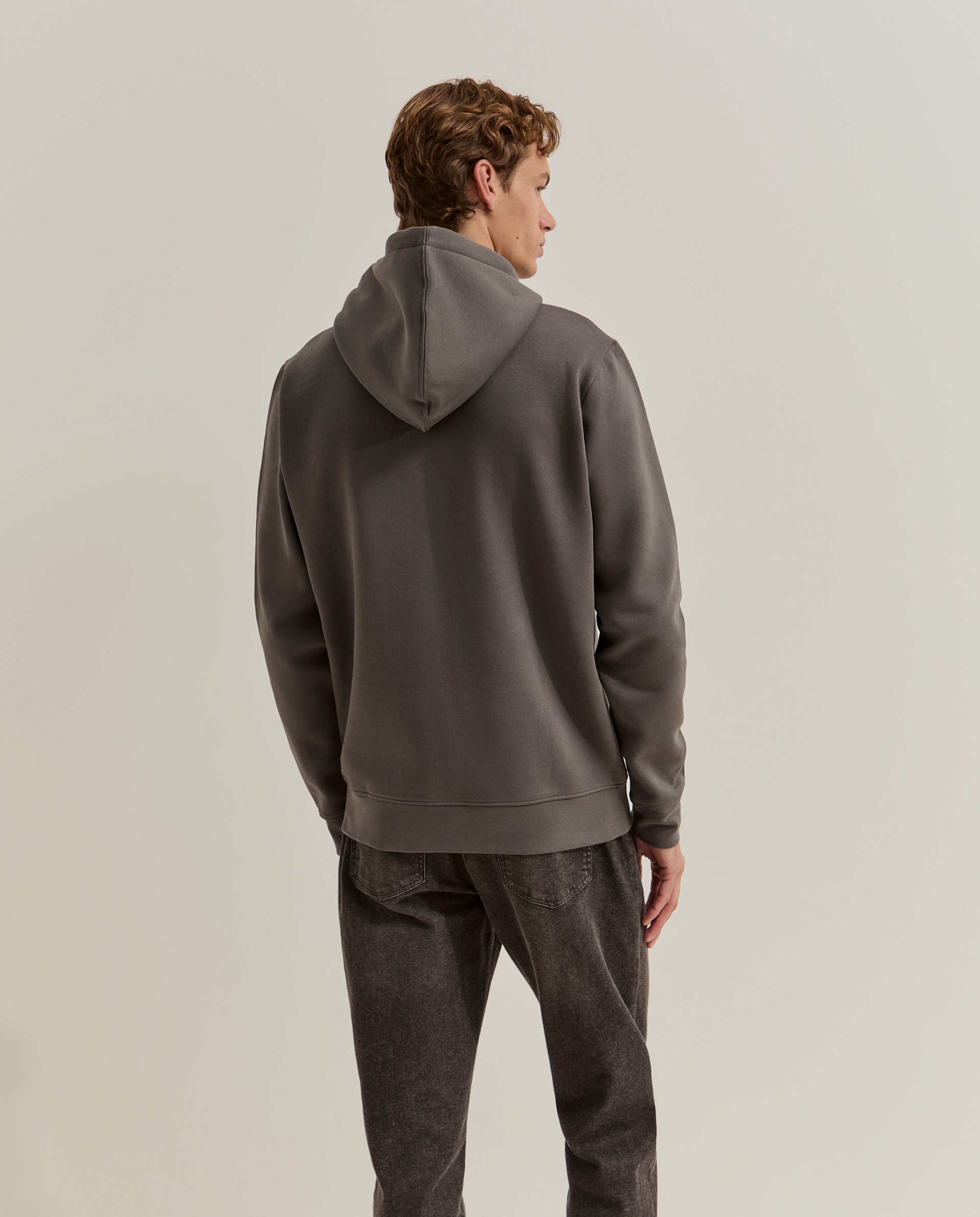 Sudadera de hombre con capucha en gris - Lion of Porches - Gris oscuro Gris oscuro-3