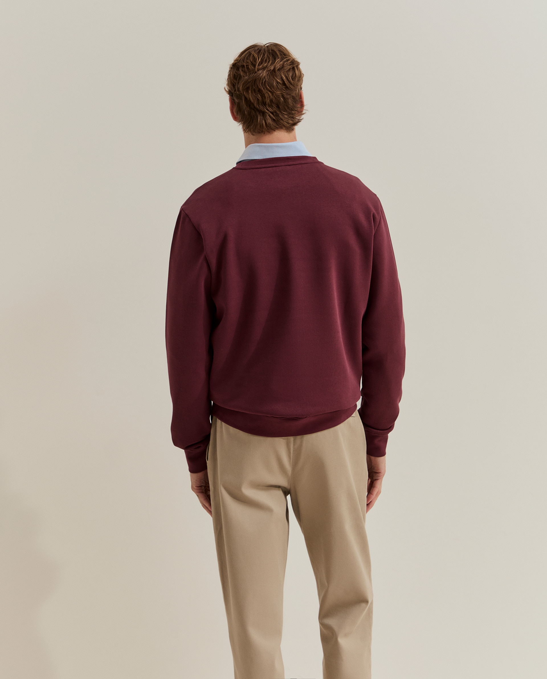 Sudadera de hombre con bordado en - Lion of Porches - Rojo Rojo-3