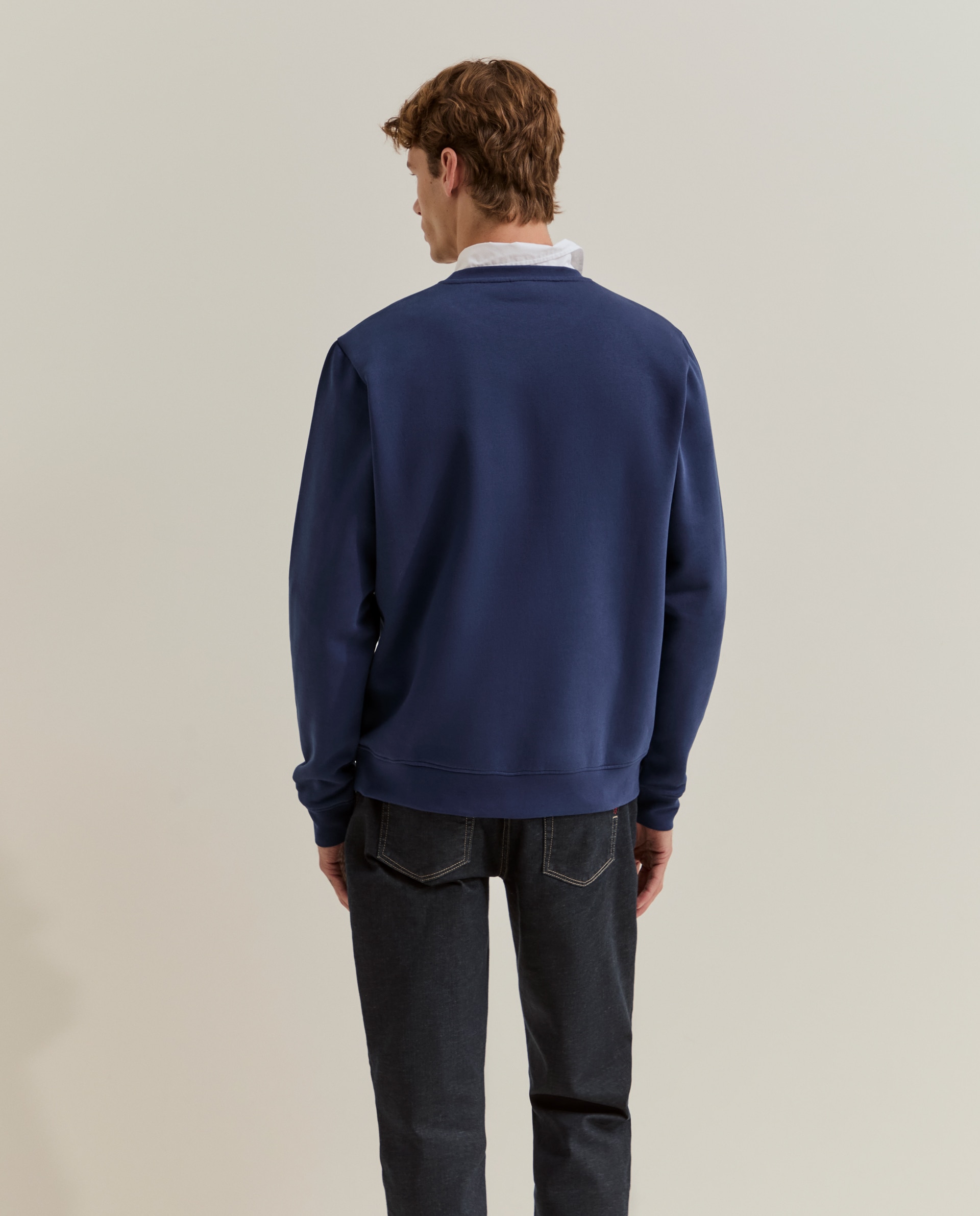 Sudadera de hombre básica en - Lion of Porches - Azul Azul-3