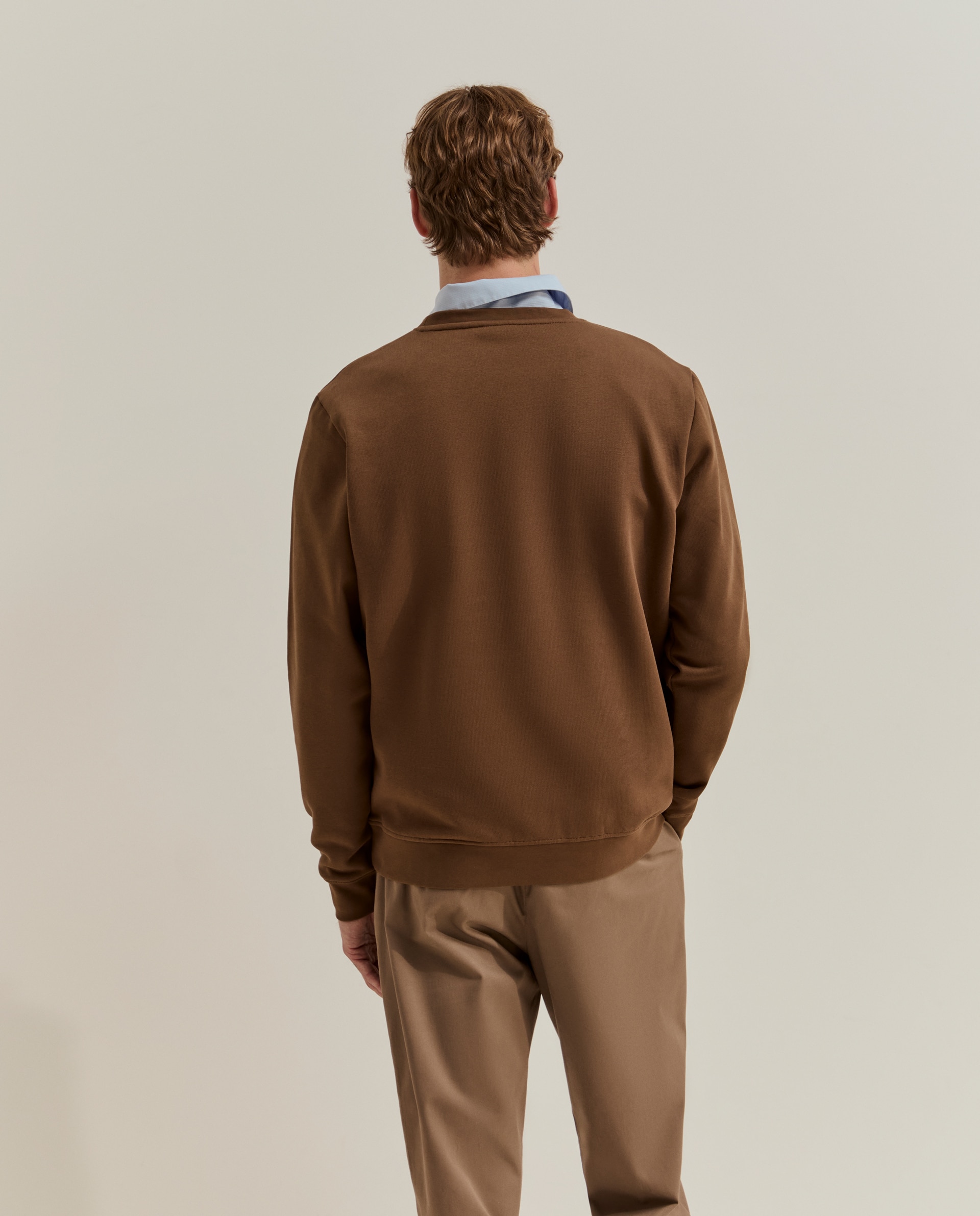 Sudadera de hombre básica en - Lion of Porches - Marrón Marrón-3