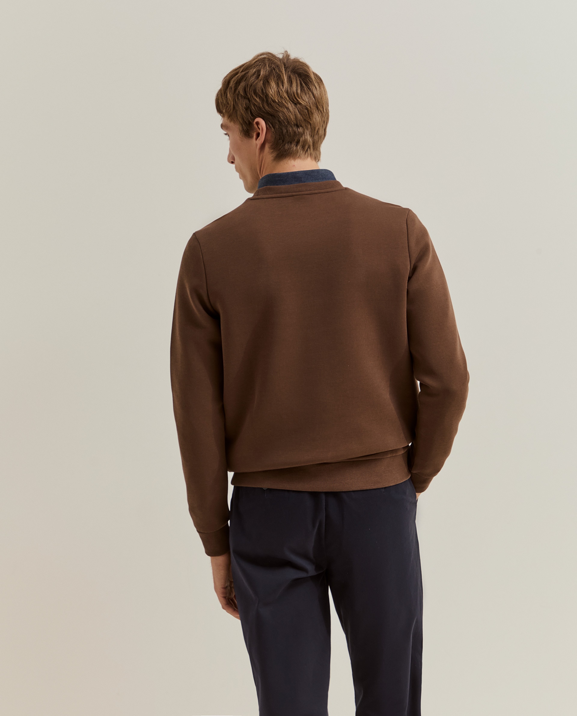 Sudadera de hombre con logo - Lion of Porches - Marrón Marrón-3