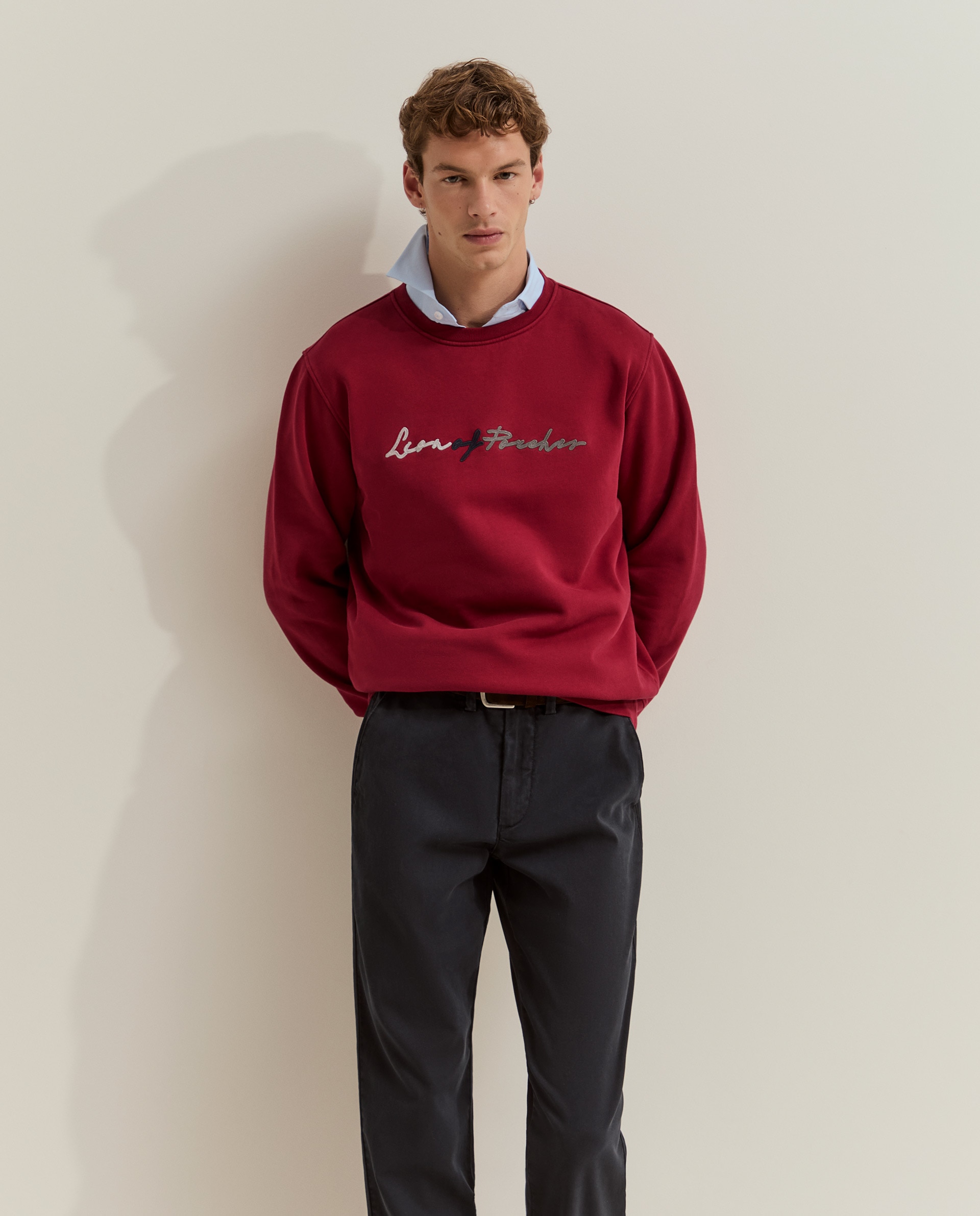 Pantalones chinos de hombre de corte regular - Lion of Porches - Azul marino Azul marino-2