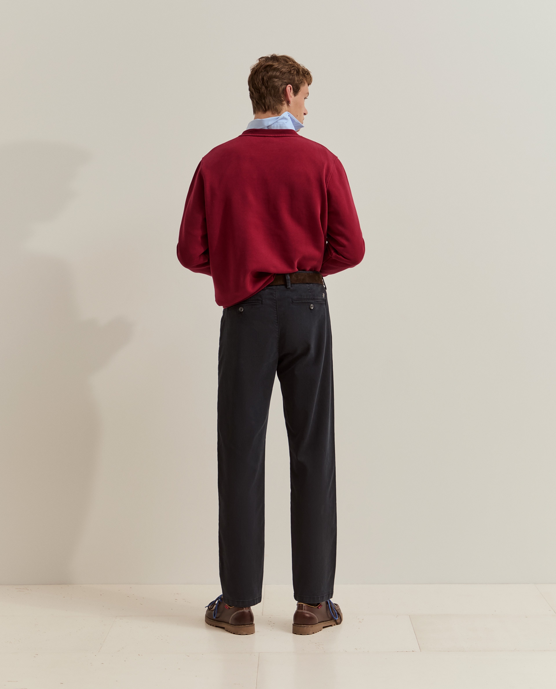 Pantalones chinos de hombre de corte regular - Lion of Porches - Azul marino Azul marino-3