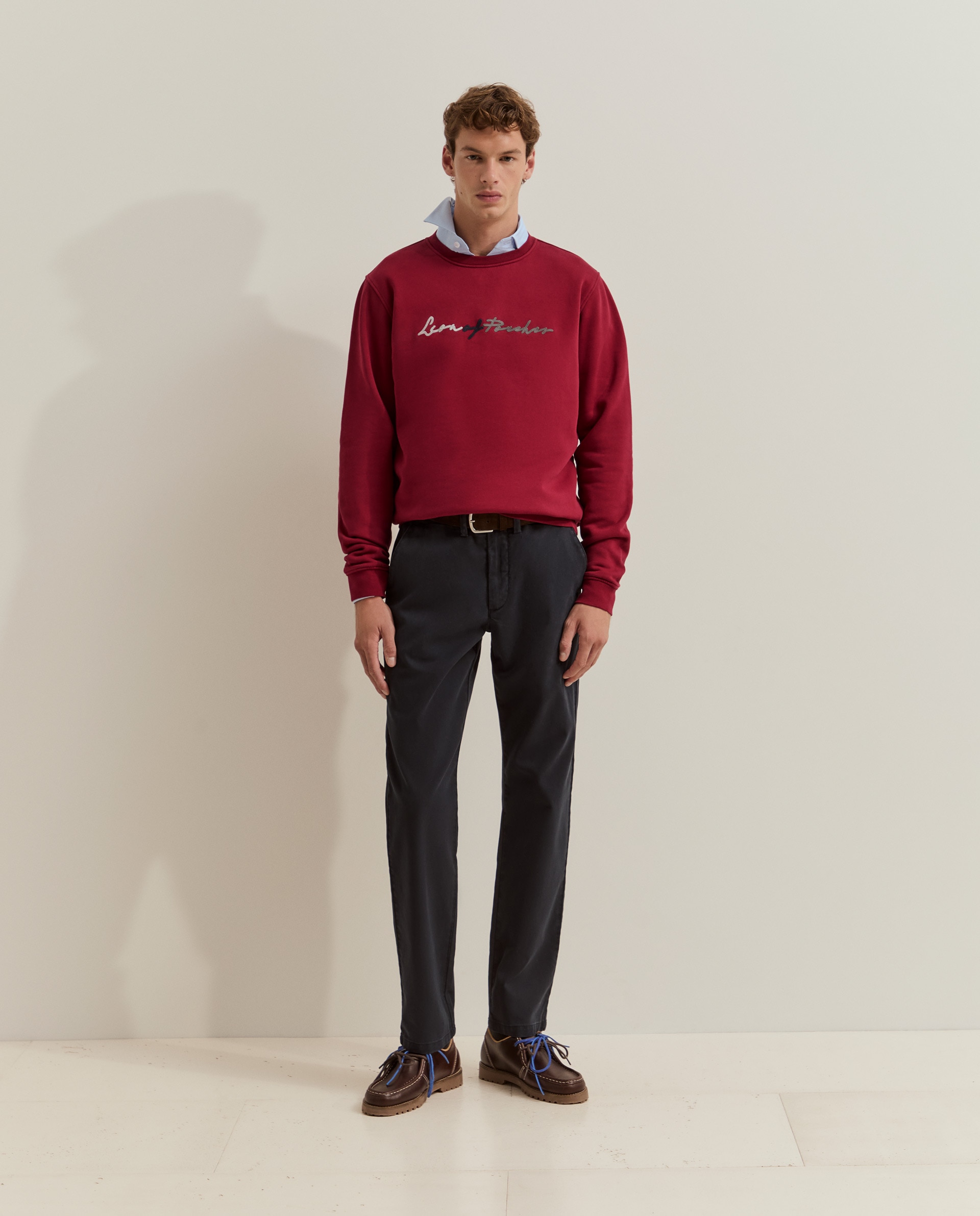 Pantalones chinos de hombre de corte regular - Lion of Porches - Azul marino Azul marino-4