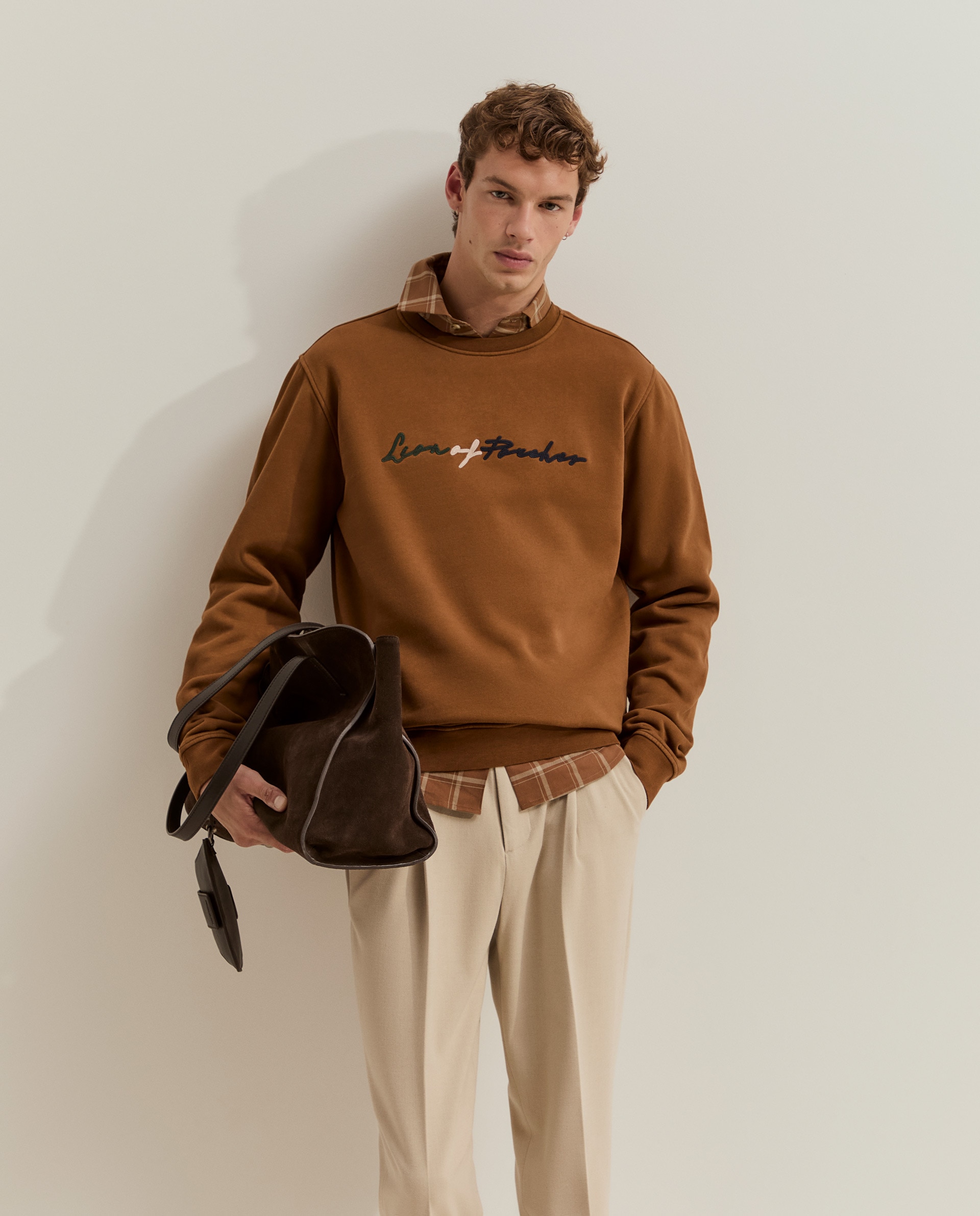 Imagen 0 de Sudadera de hombre con logo Amarillo