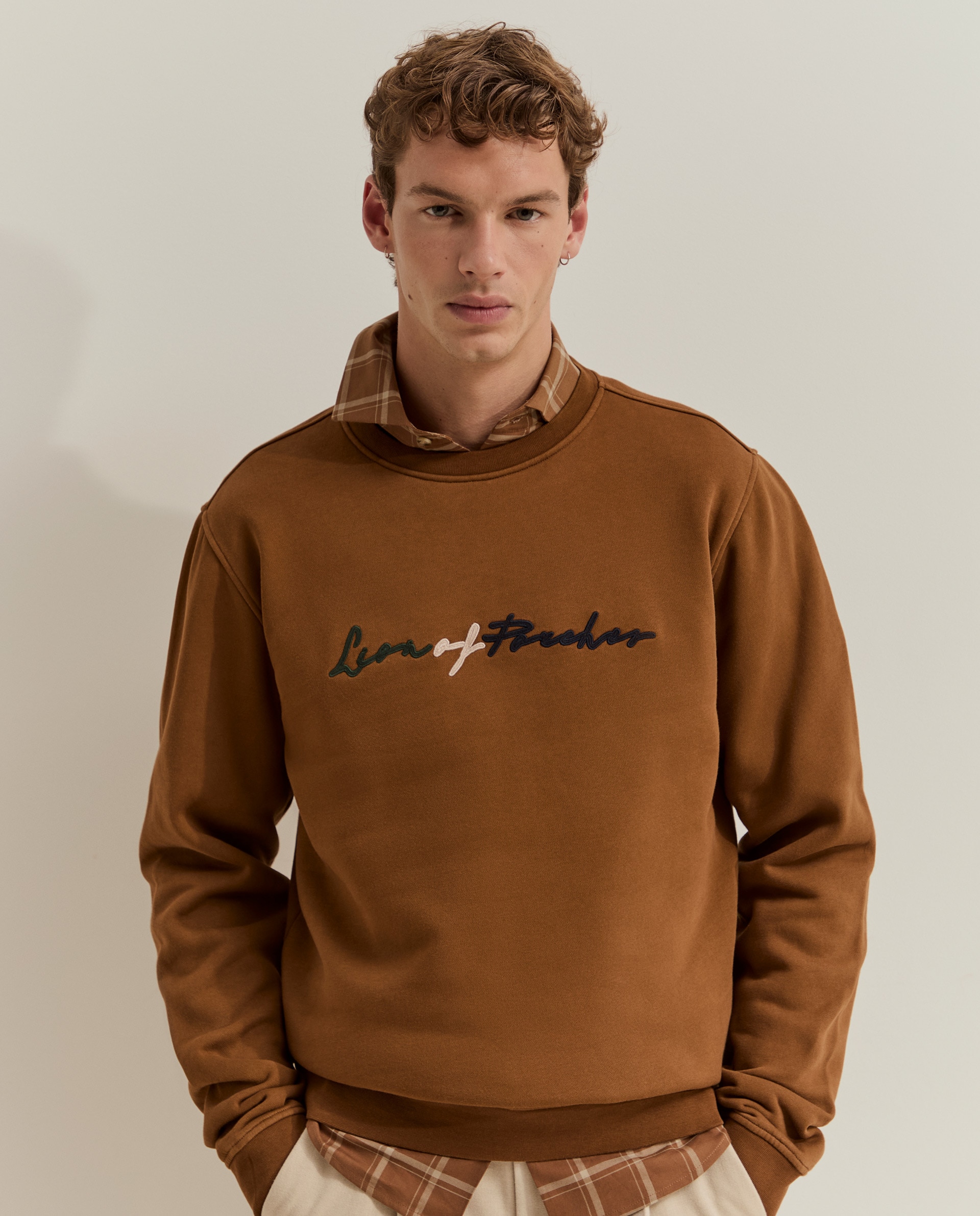 Sudadera de hombre con logo - Lion of Porches - Amarillo Amarillo-2