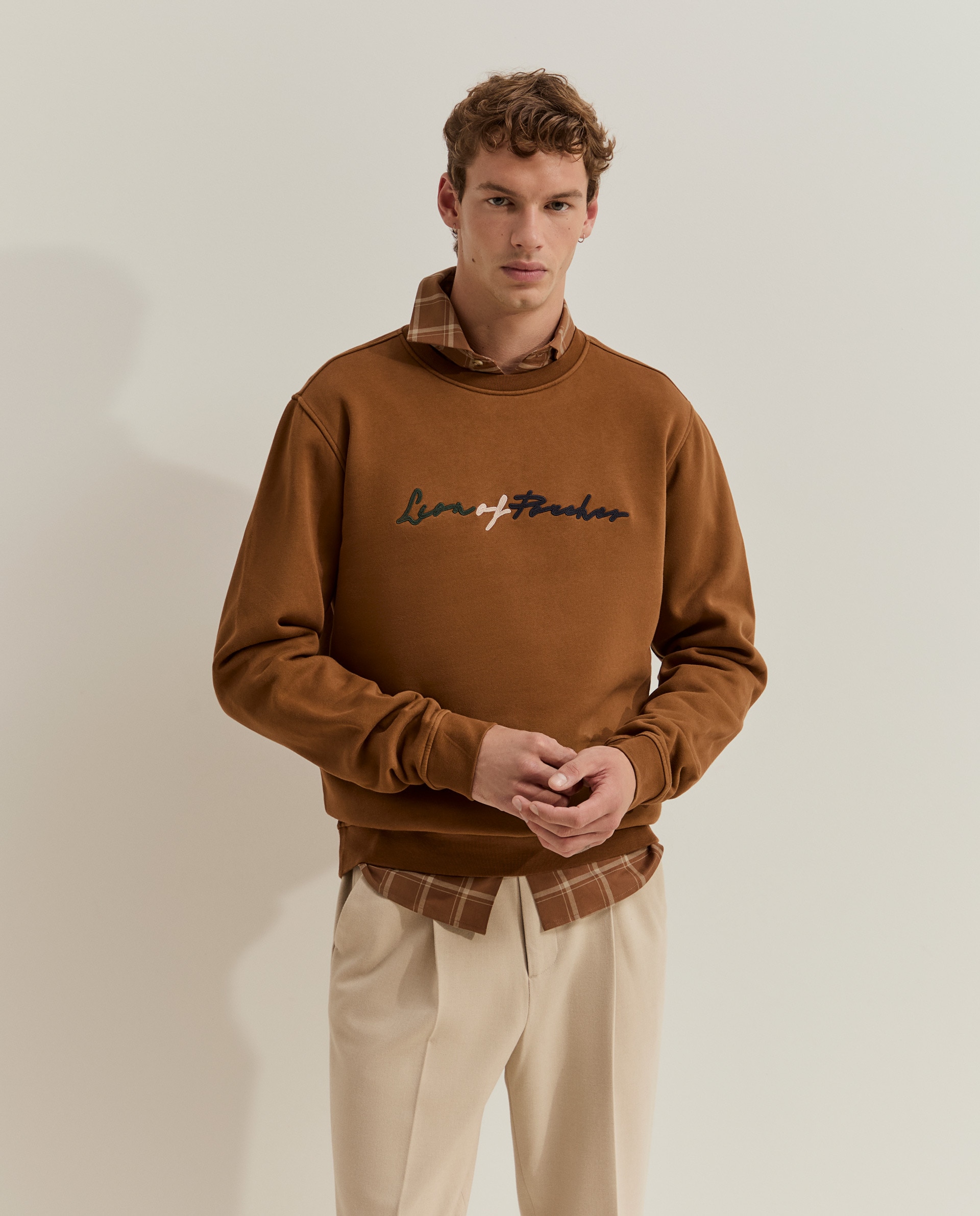 Sudadera de hombre con logo - Lion of Porches - Amarillo Amarillo-4