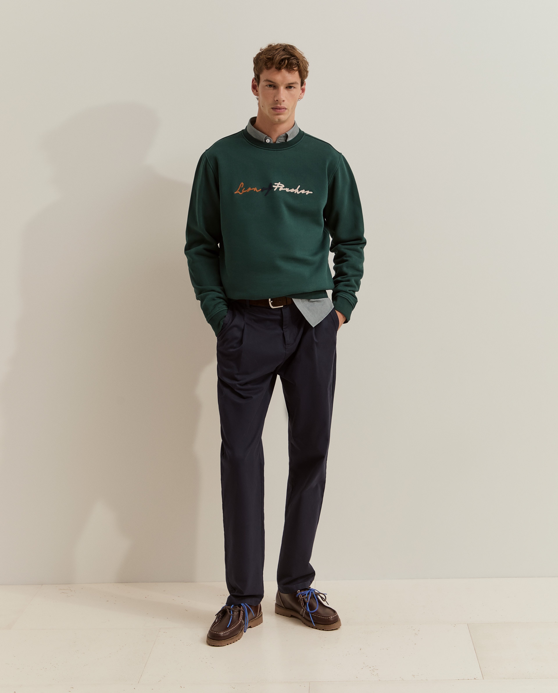 Imagen 0 de Sudadera de hombre con logo Verde oscuro