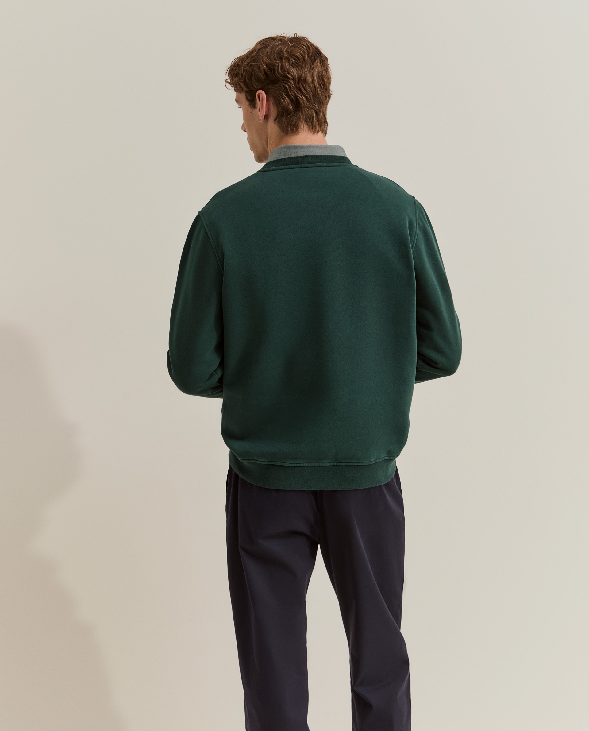 Sudadera de hombre con logo - Lion of Porches - Verde oscuro Verde oscuro-3