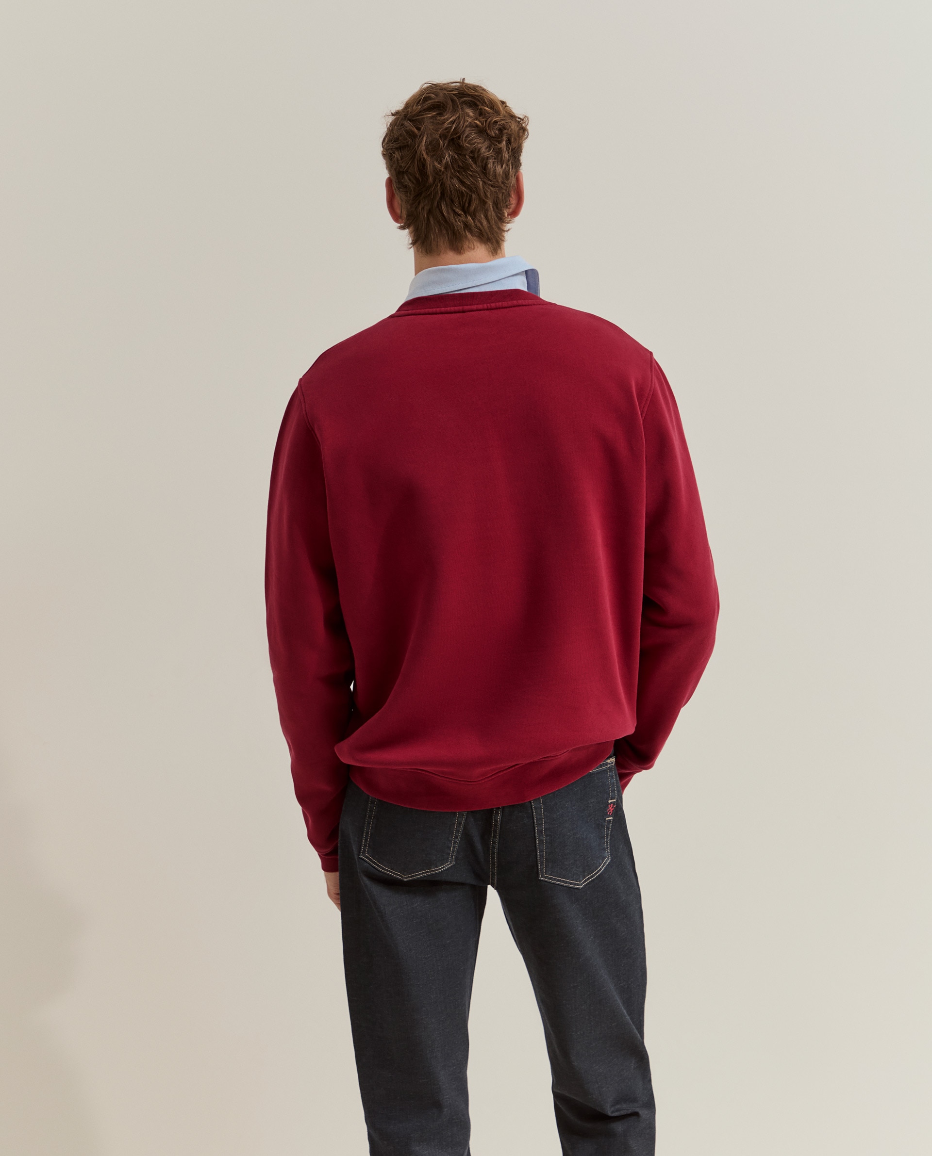 Sudadera de hombre con logo - Lion of Porches - Rojo Rojo-3