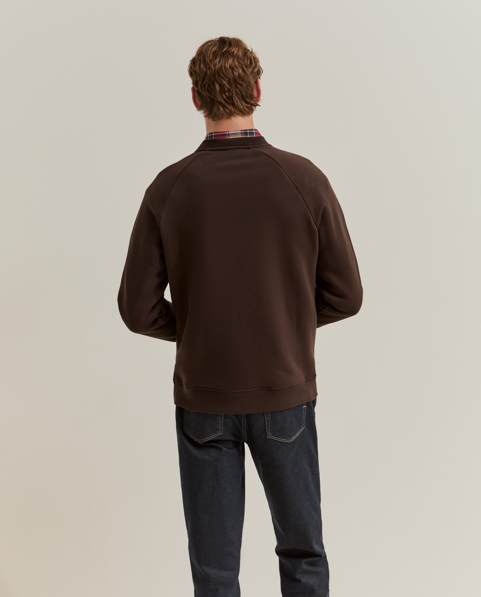 Jersey de hombre básico con logo - Lion of Porches - Marrón Marrón-3