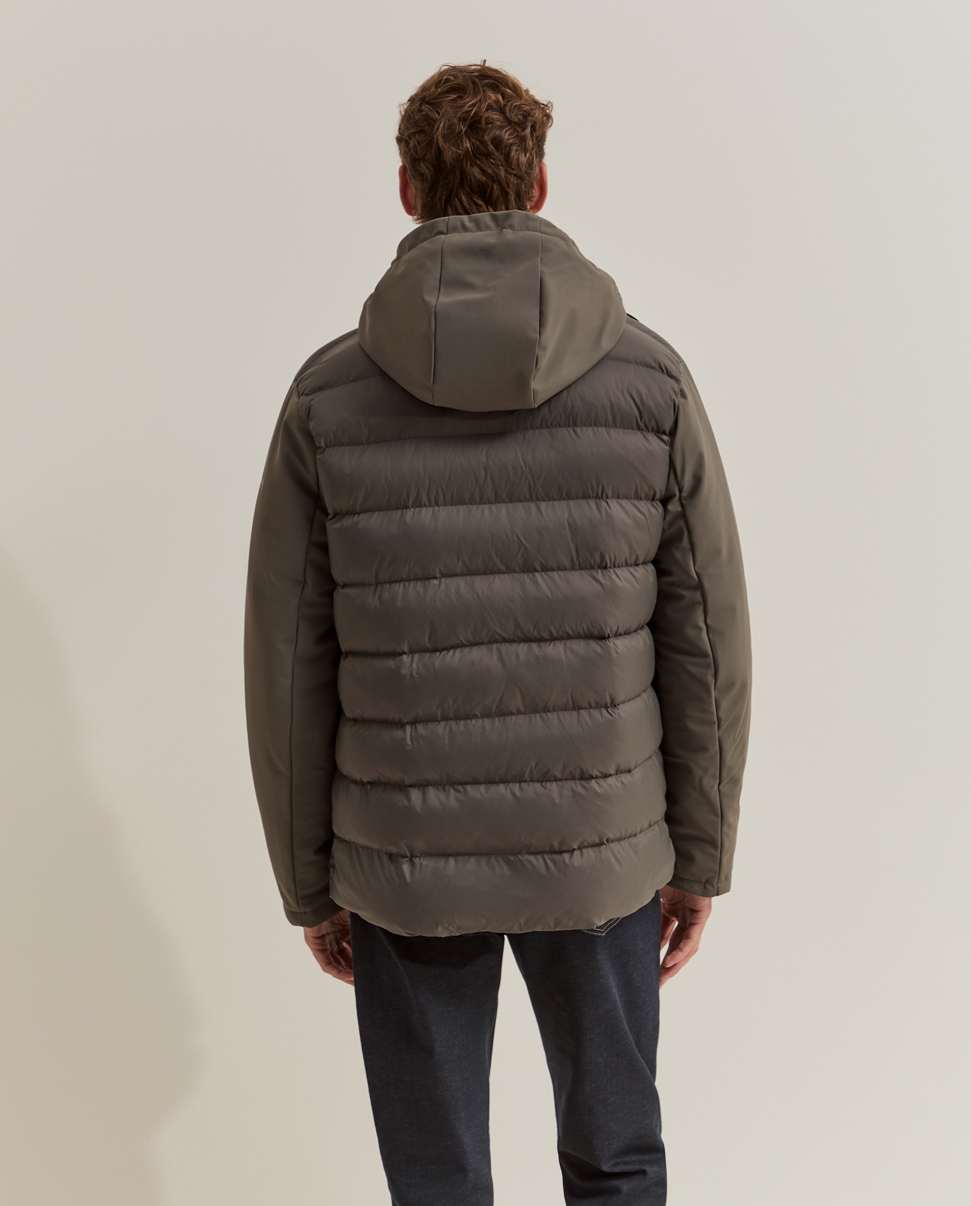 Imagen 3 de Chaqueta de hombre acolchada con capucha - Lion of Porches - Gris Gris