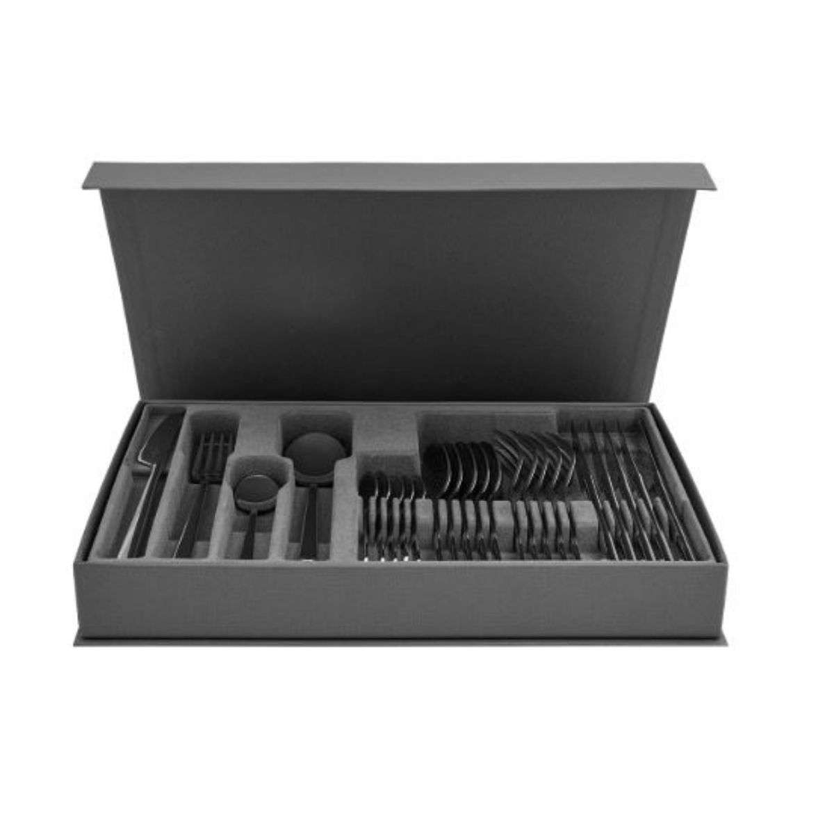 Imagen 1 de Cuberteria de 24 piezas con estuche Plazza Vista Alegre - Plata Plata