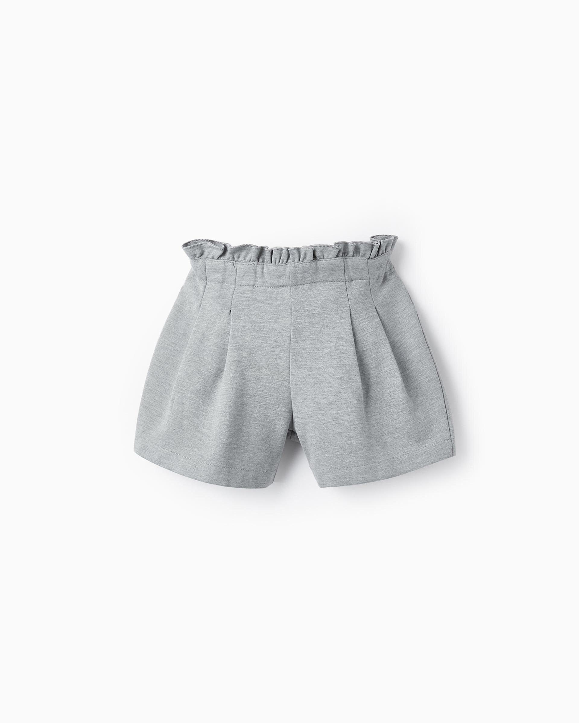 Short gris niña sale