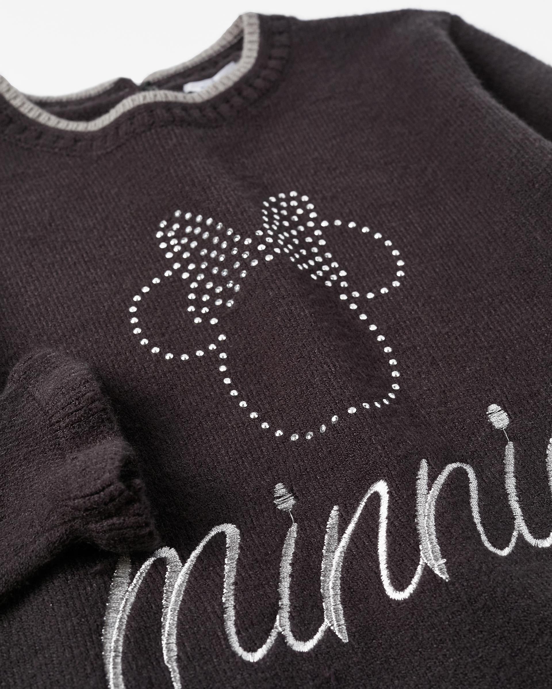 Jersey de ni a en gris oscuro con estampado Minnie Zippy El