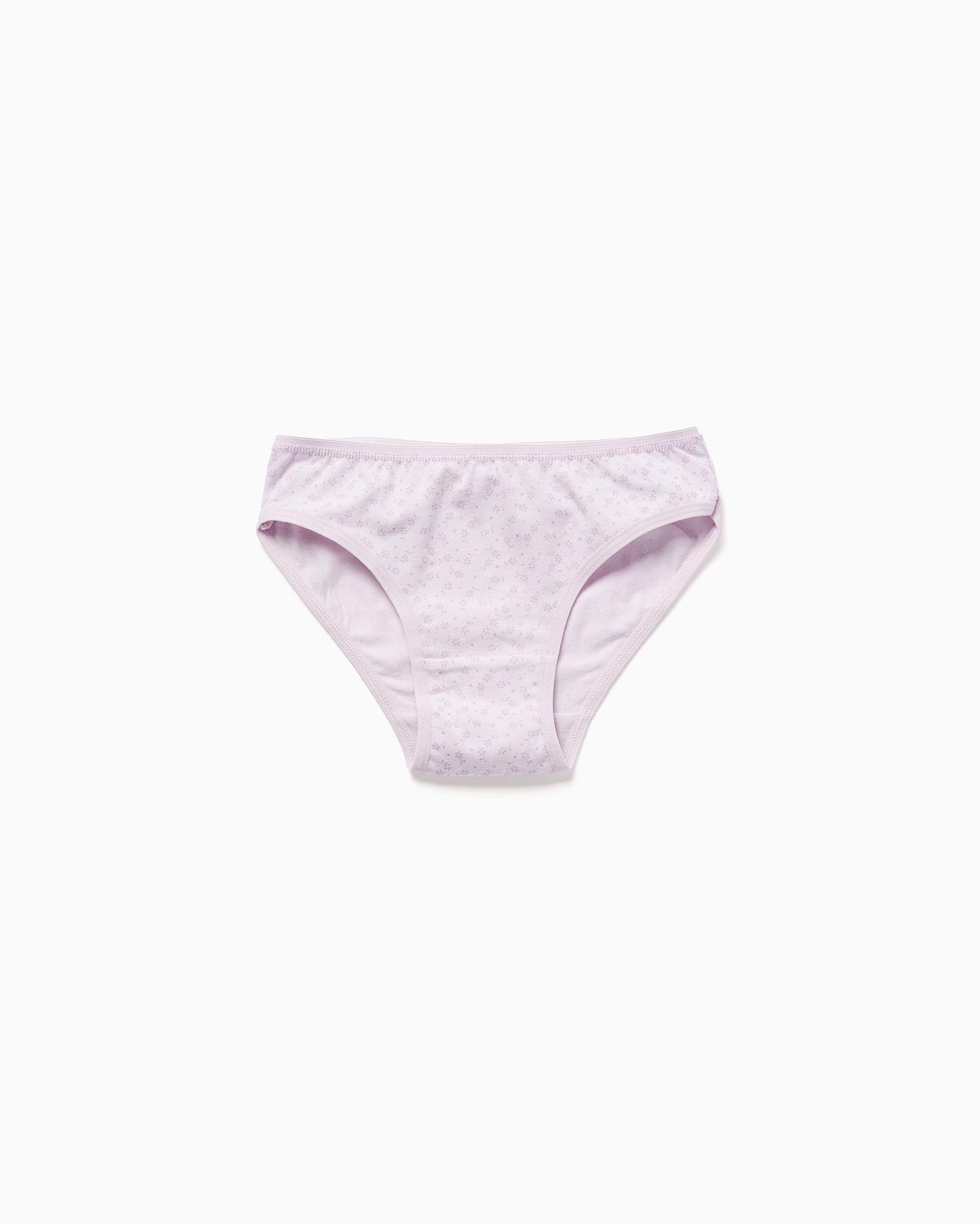 Pack de 5 bragas de niña de algodón lisas/florales - Zippy - Multicolor Multicolor-3