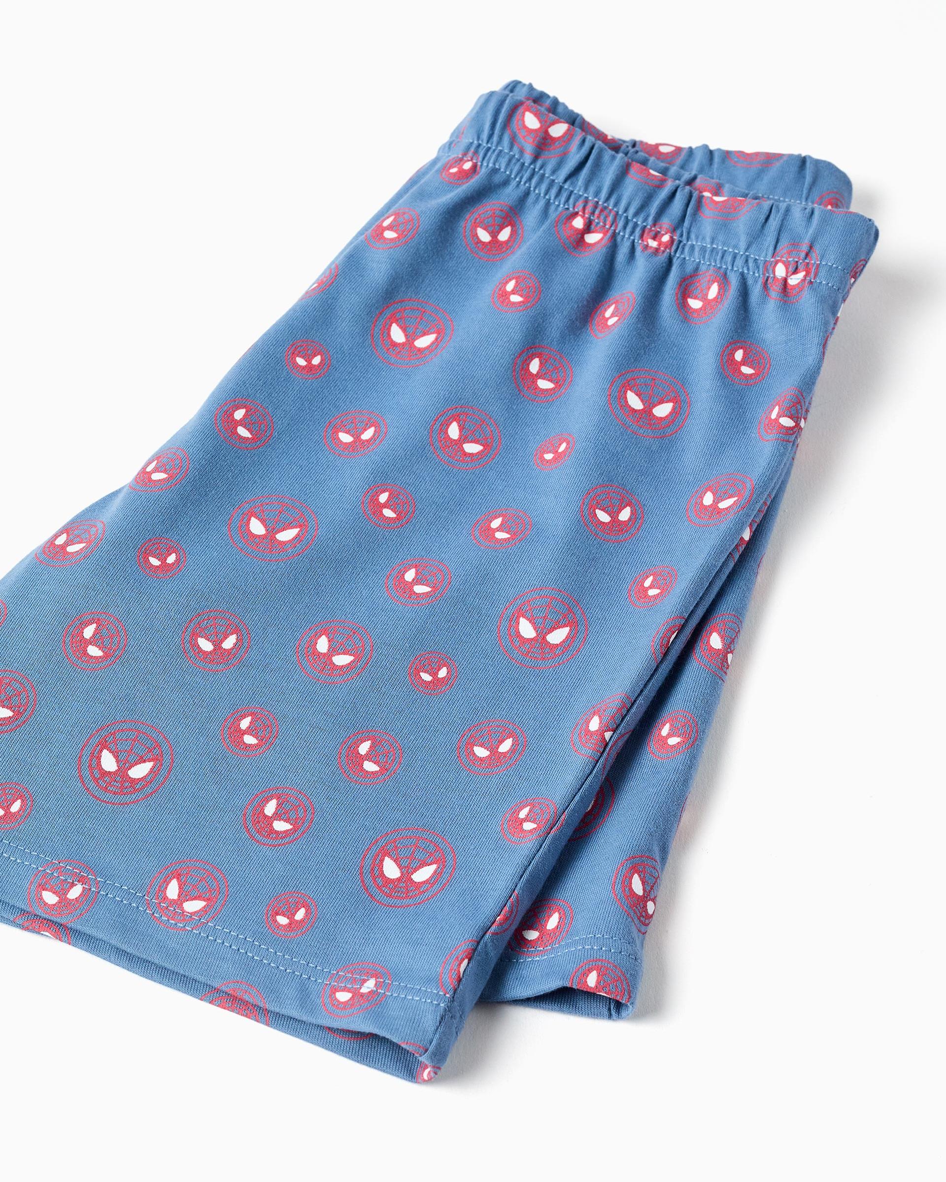 Pijama completo de niño 100% algodón y con estampado spider-man que brilla en la oscuridad - Zippy - Blanco Blanco-4
