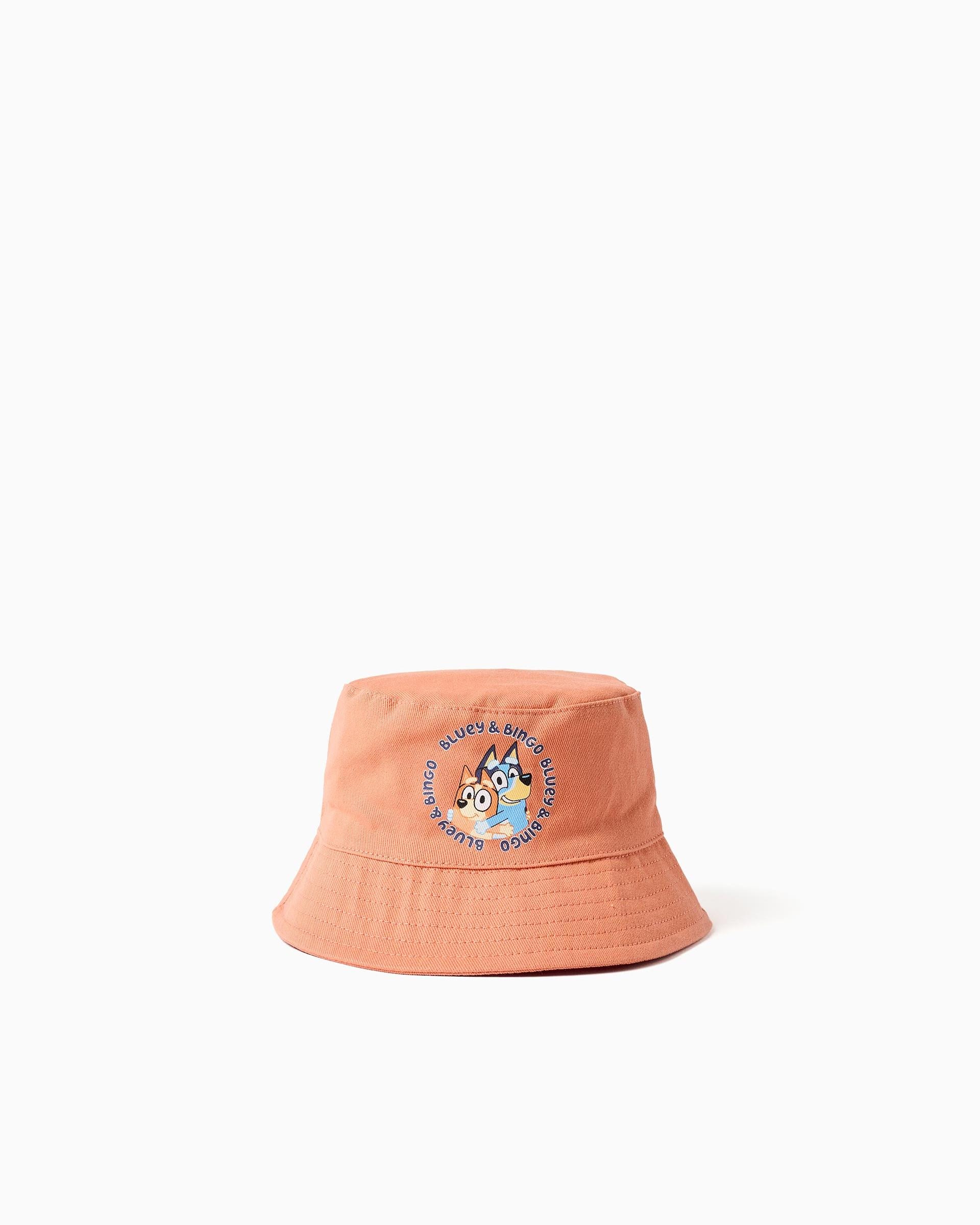 Imagen 0 de Gorra de bebé de sarga 100% algodón con estampado bluey Naranja