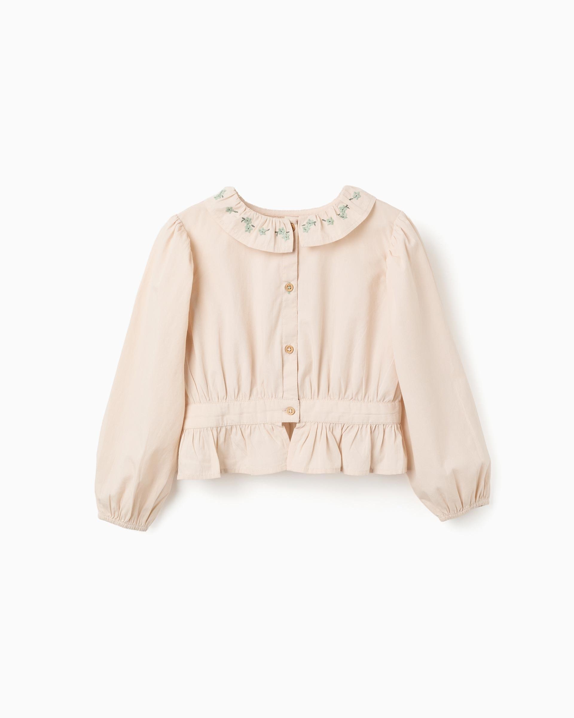 Imagen 0 de Blusa de niña 100% algodón y con volantes