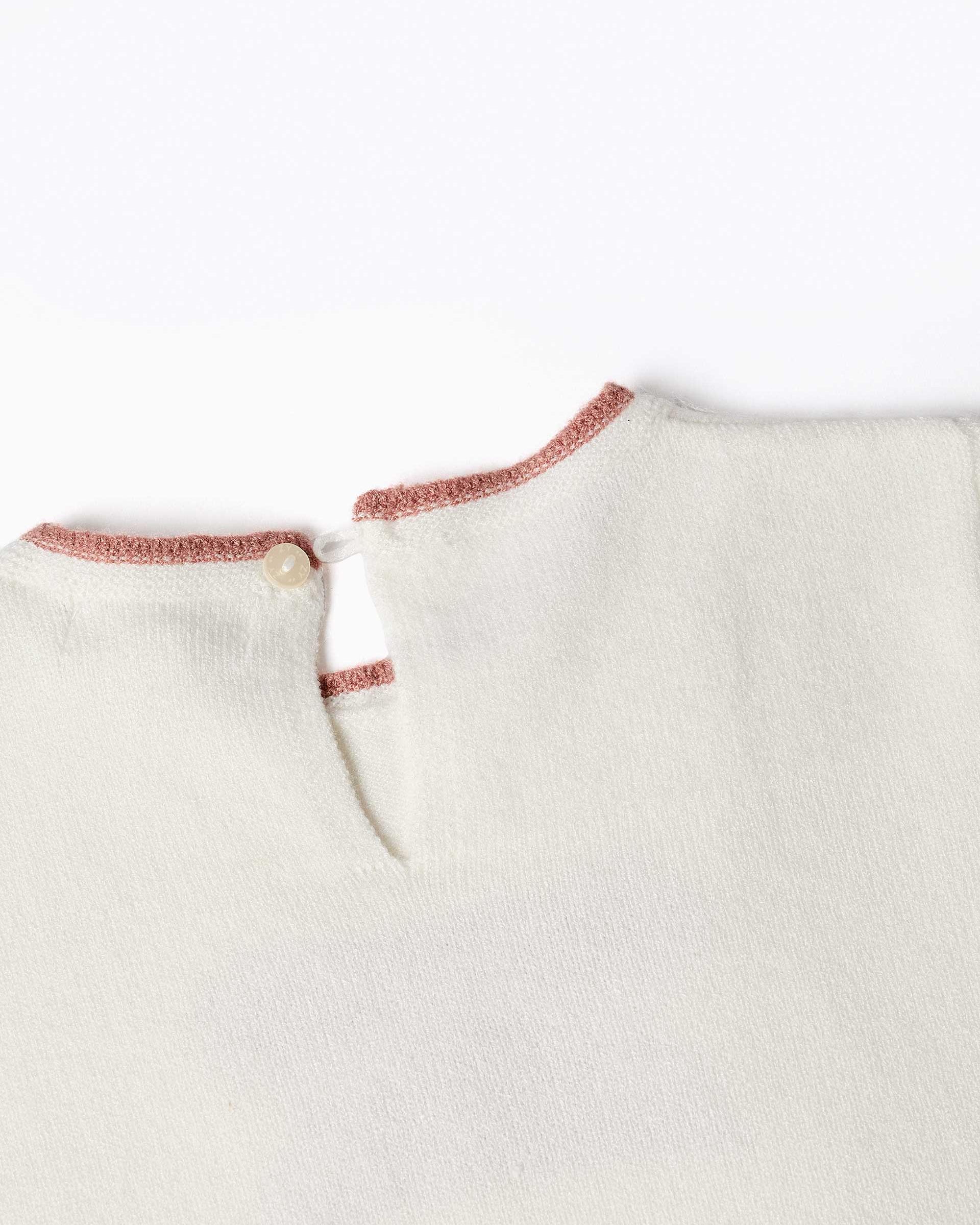 Jersey de niña de punto y con jacquard - Zippy - Blanco Blanco-2