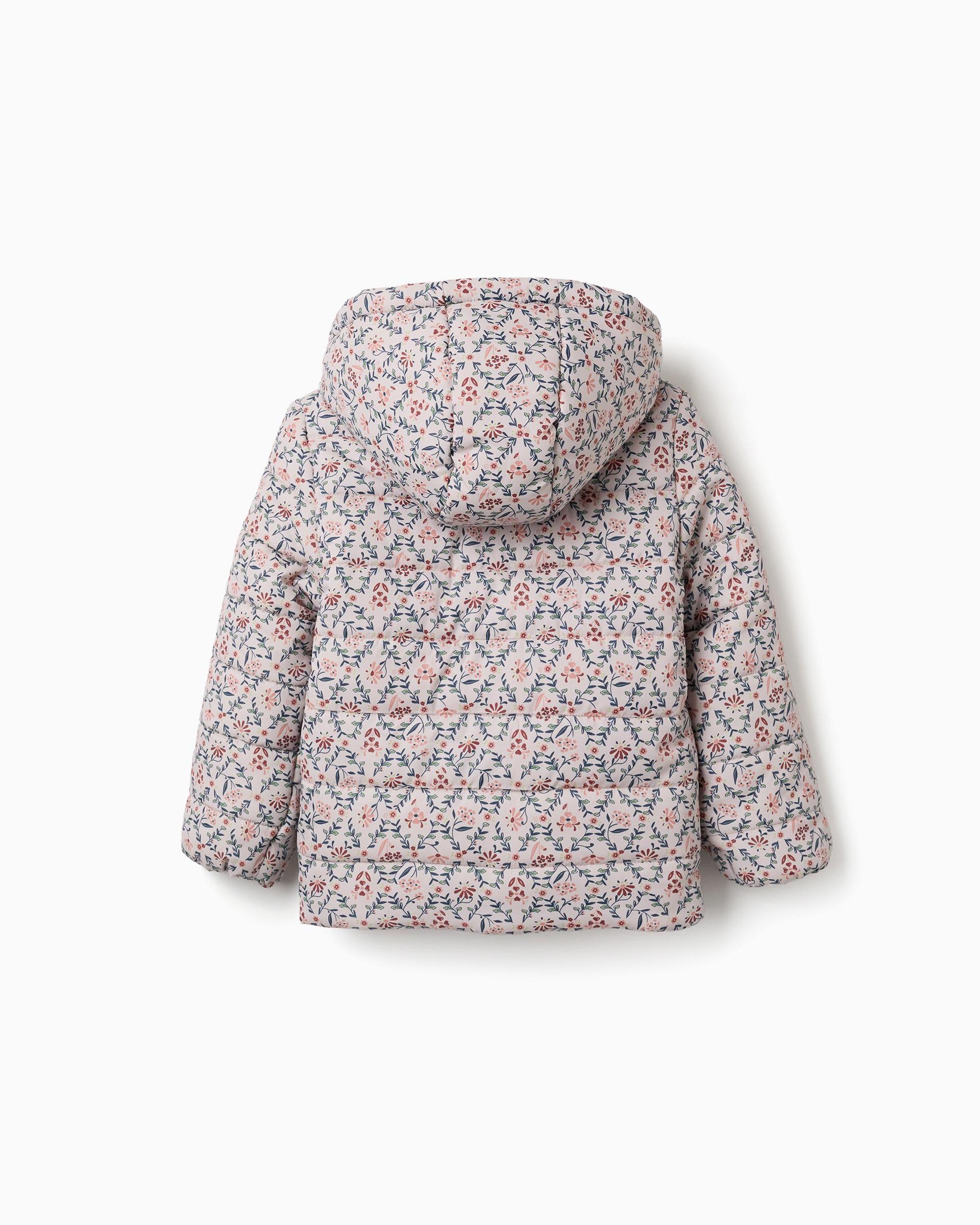 Plumífero de niña con capucha y forro de pelo - Zippy - Beige Beige-2