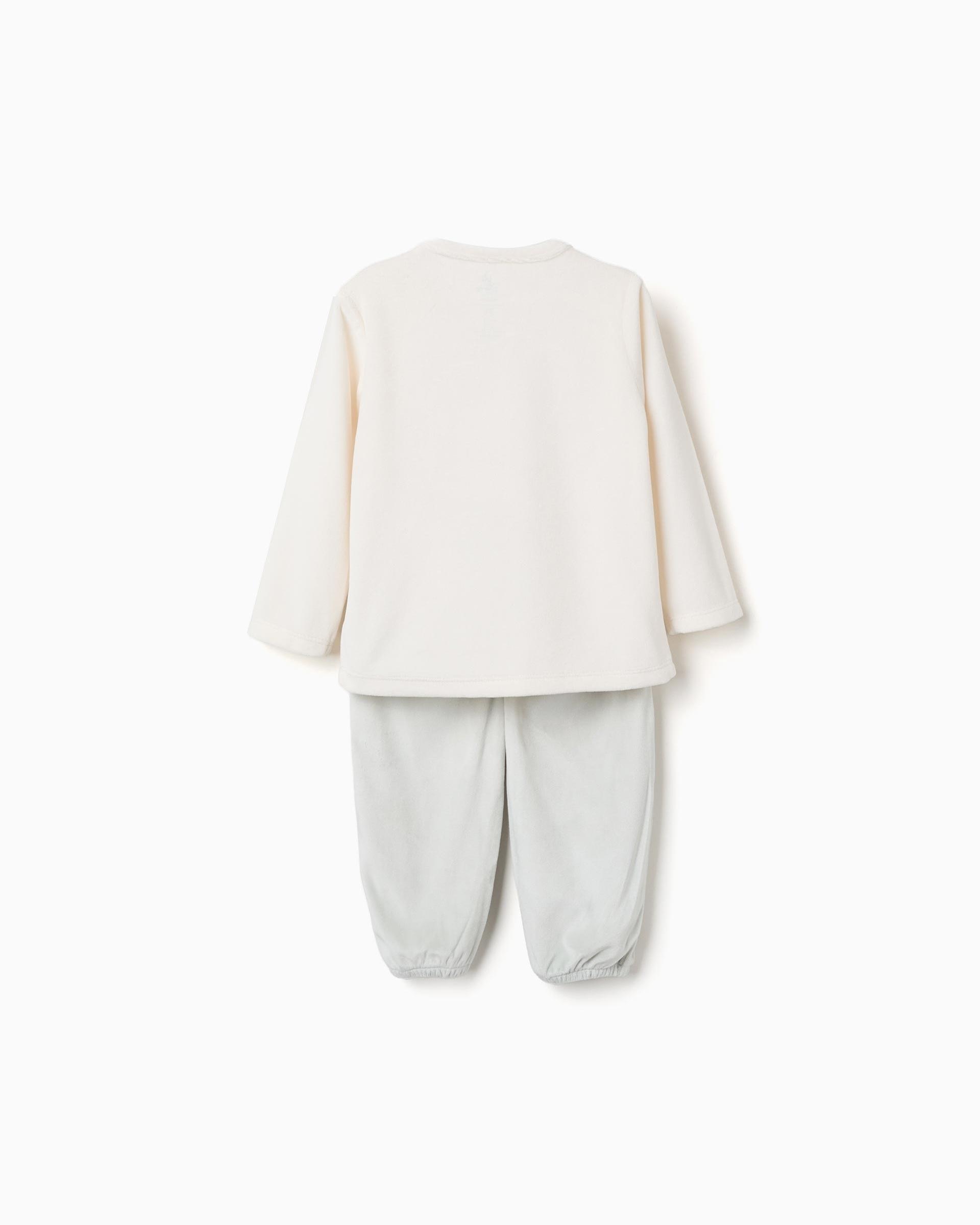 Imagen 3 de Pijama de bebé niño de terciopelo y con toy story - Zippy - Beige Beige