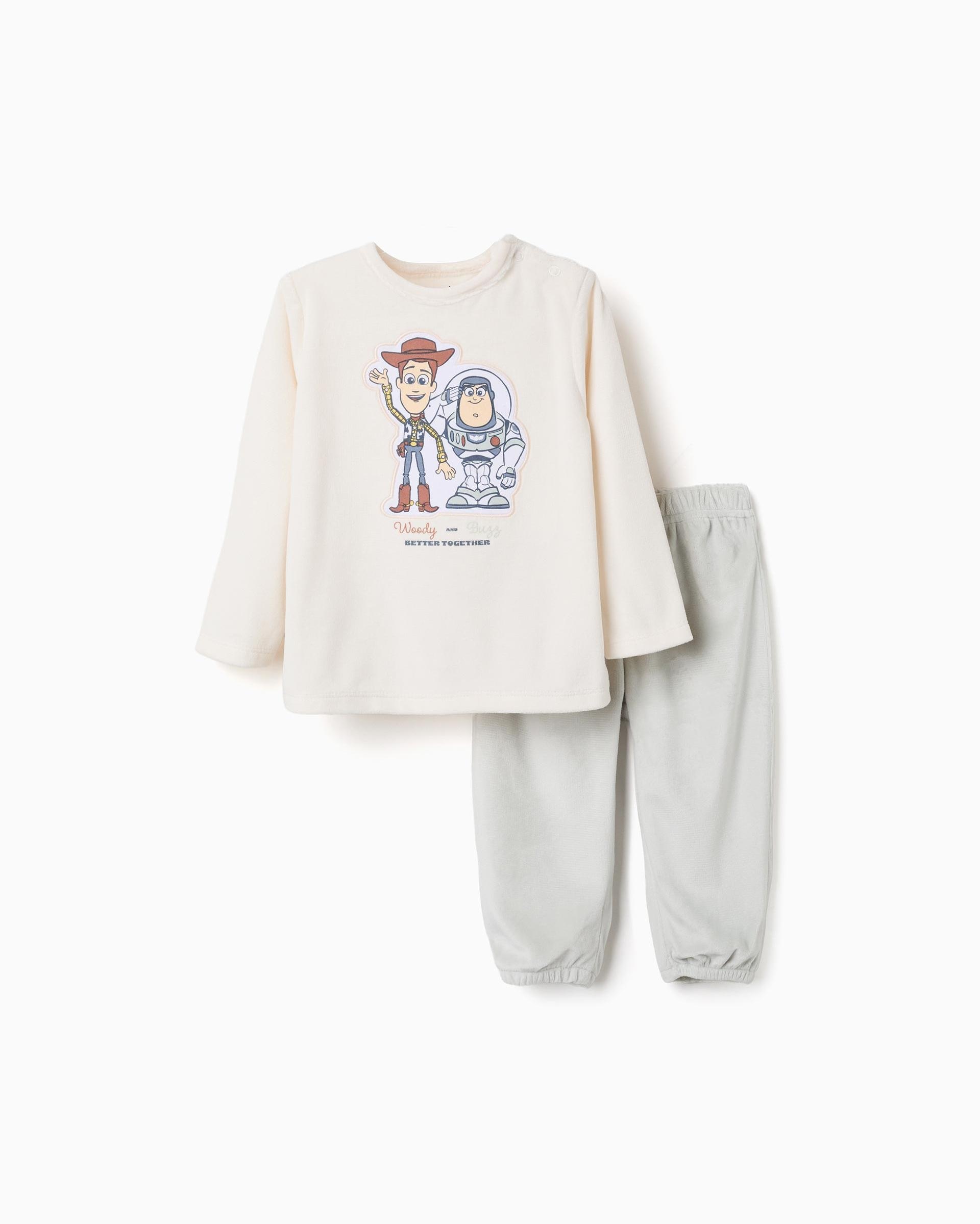 Pijama de bebé niño de terciopelo y con toy story